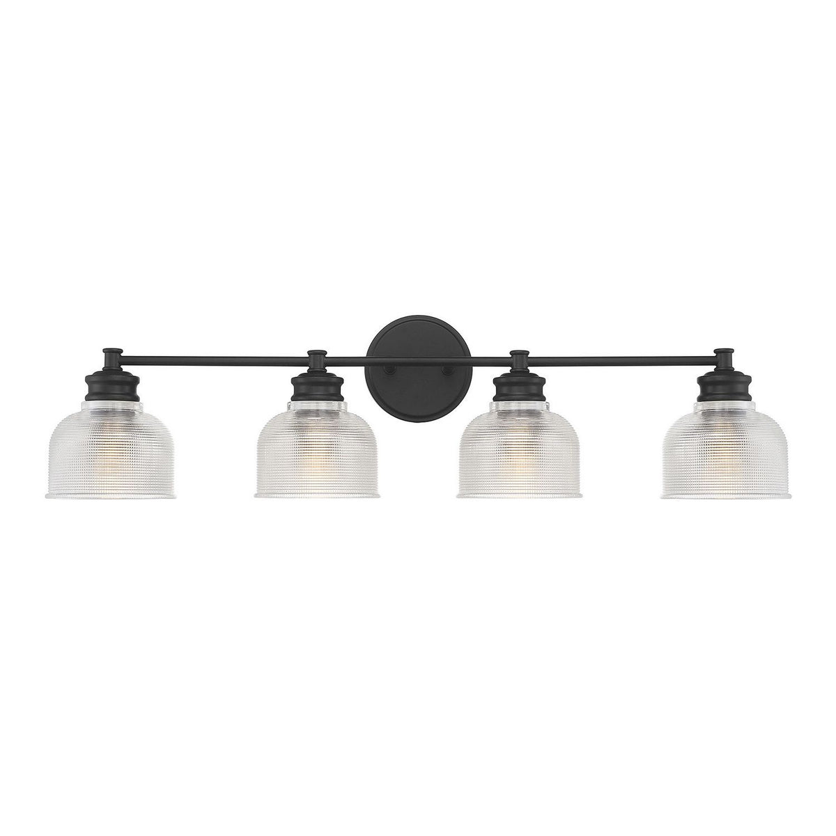 Meridian M80036MBK Four Light Bathroom Vanity Light in Matte Black