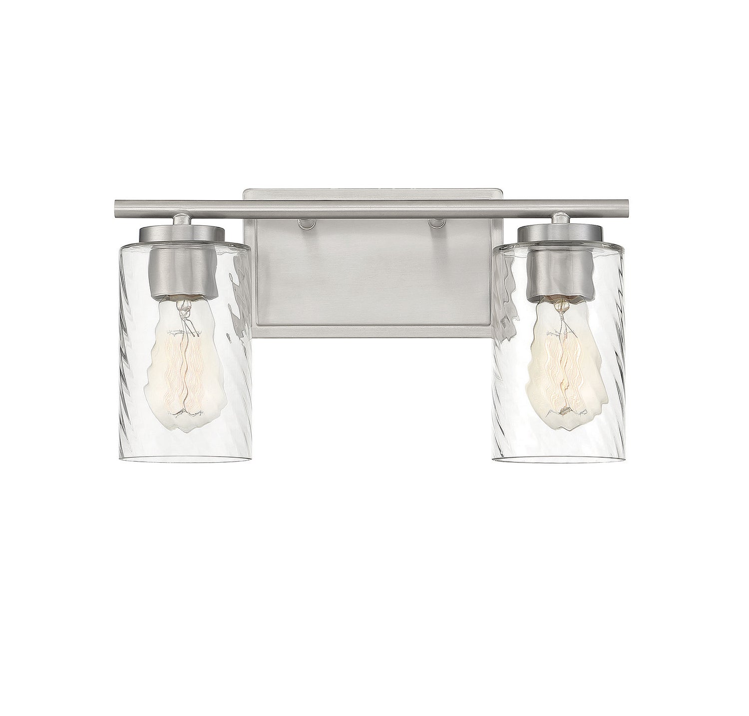 Meridian M80037BN Two Light Bathroom Vanity Light in Brushed Nickel
