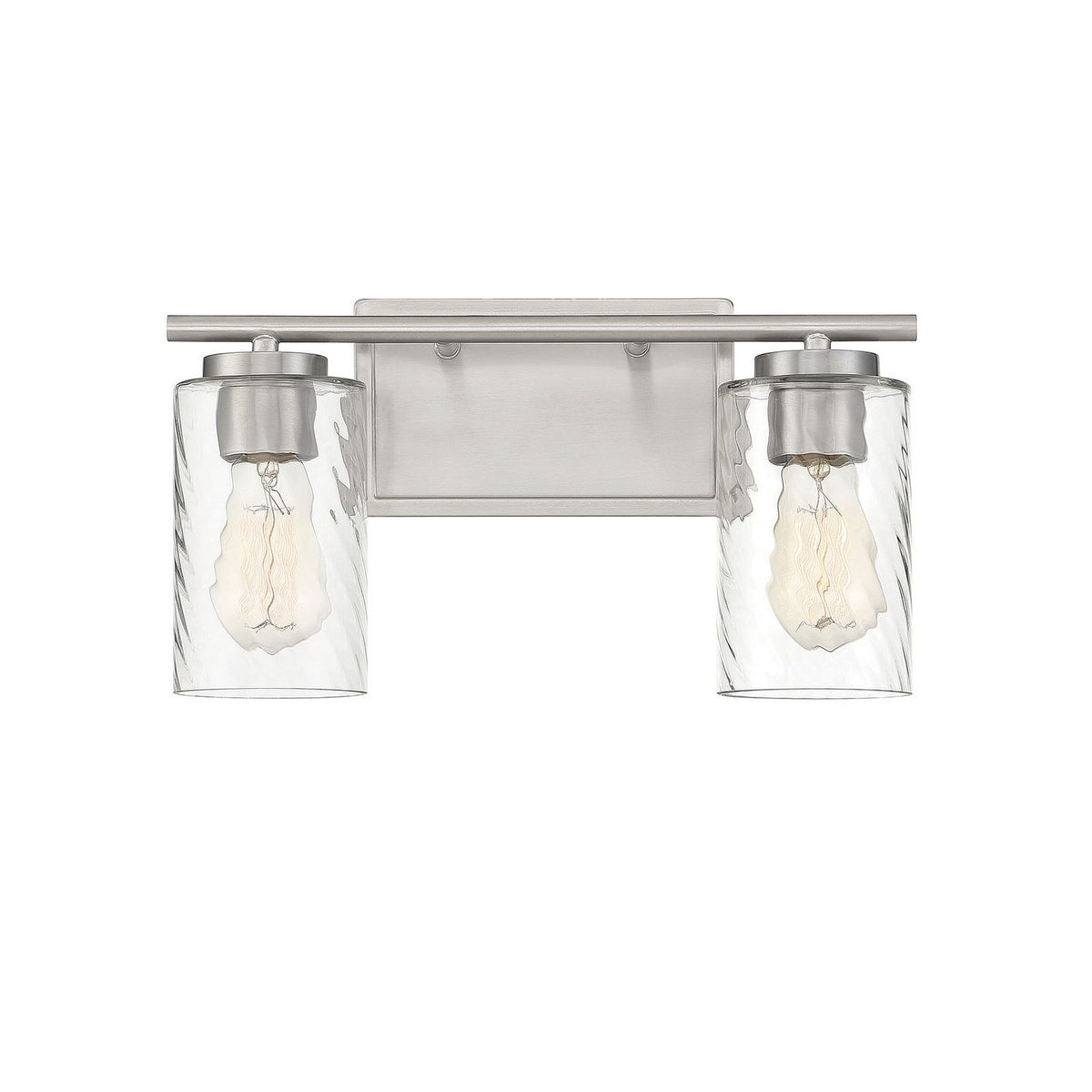 Meridian M80037BN Two Light Bathroom Vanity Light in Brushed Nickel