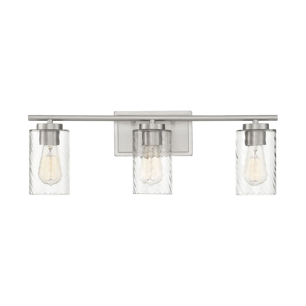 Meridian M80038BN Three Light Bathroom Vanity Light in Brushed Nickel