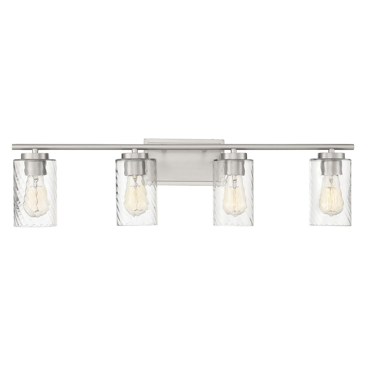 Meridian M80039BN Four Light Bathroom Vanity Light in Brushed Nickel