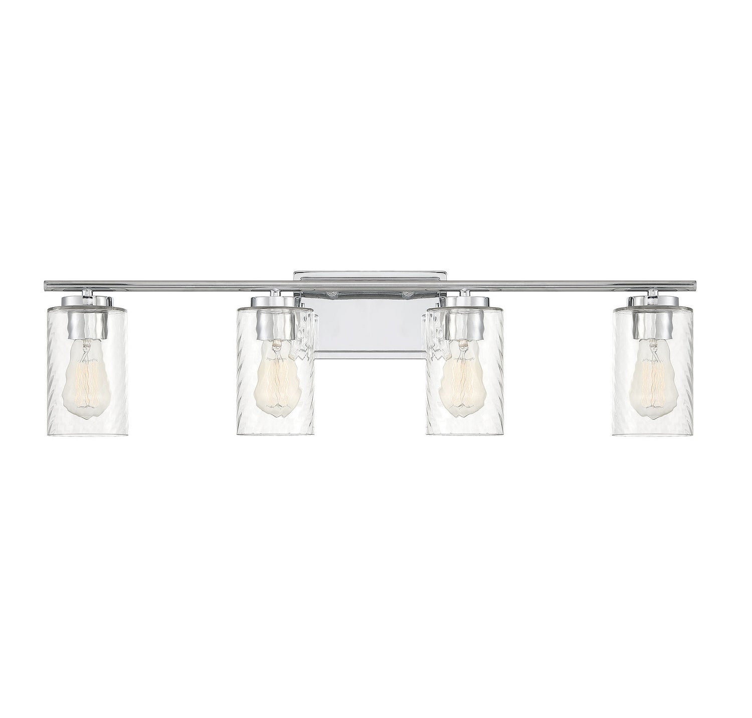 Applique murale de salle de bain Meridian M80039CH à quatre lumières, chromée
