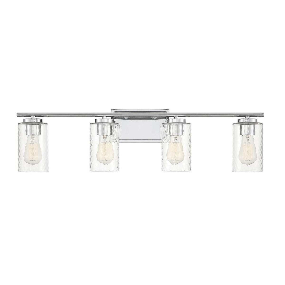 Meridian M80039CH Four Light Bathroom Vanity Light in Chrome
