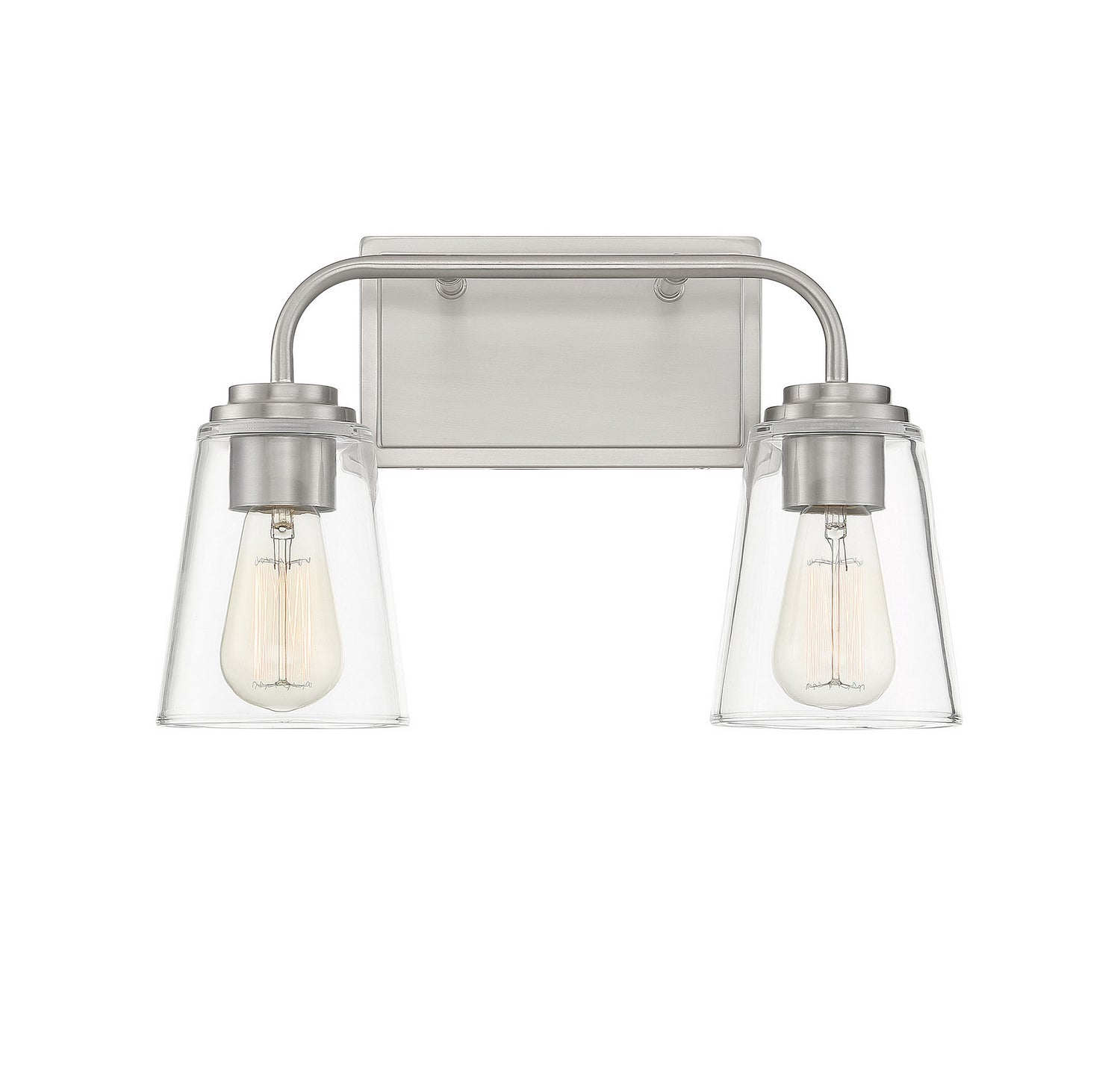 Meridian M80043BN Two Light Bathroom Vanity Light in Brushed Nickel