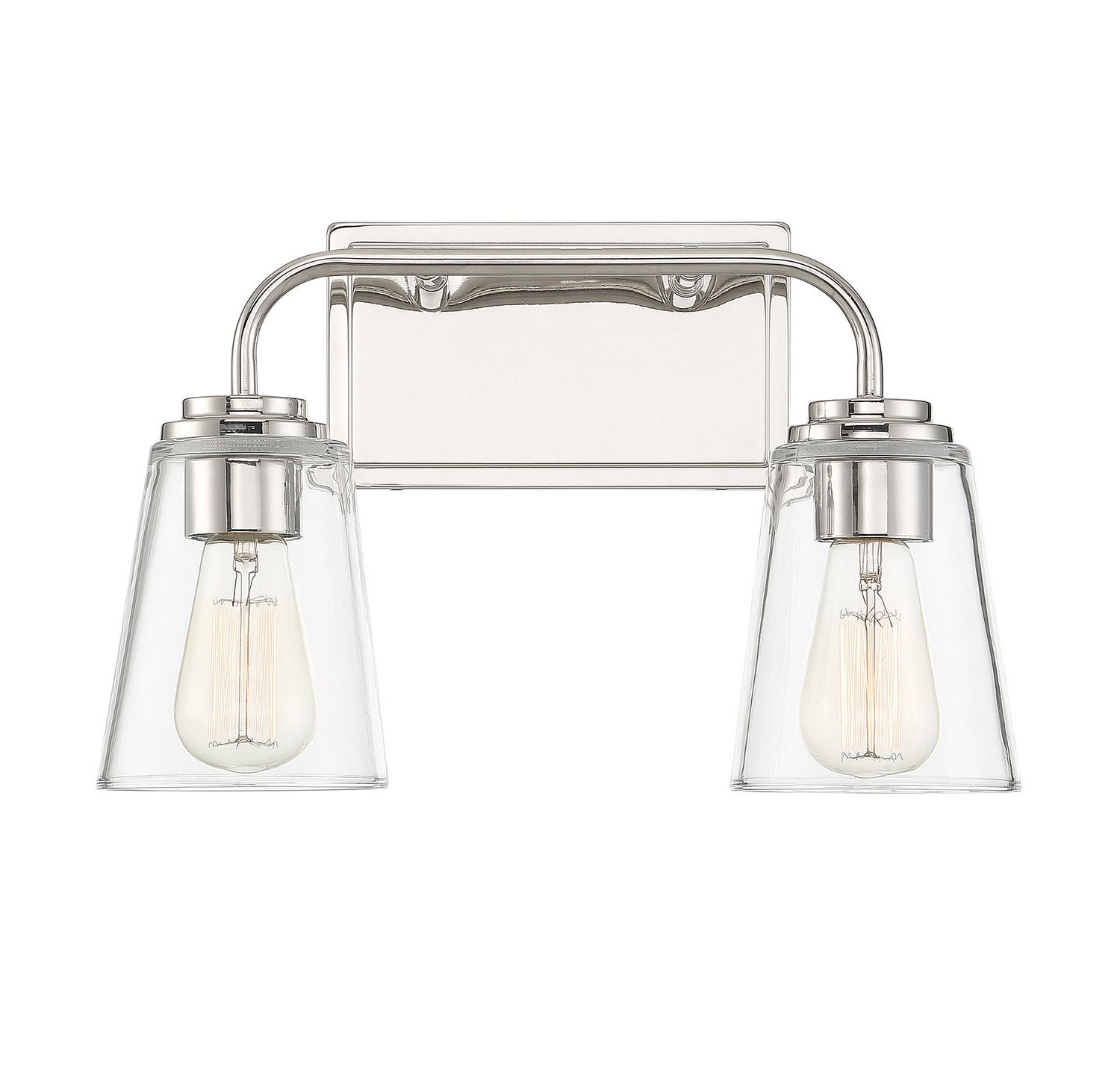 Meridian M80043PN Two Light Bathroom Vanity Light in Polished Nickel