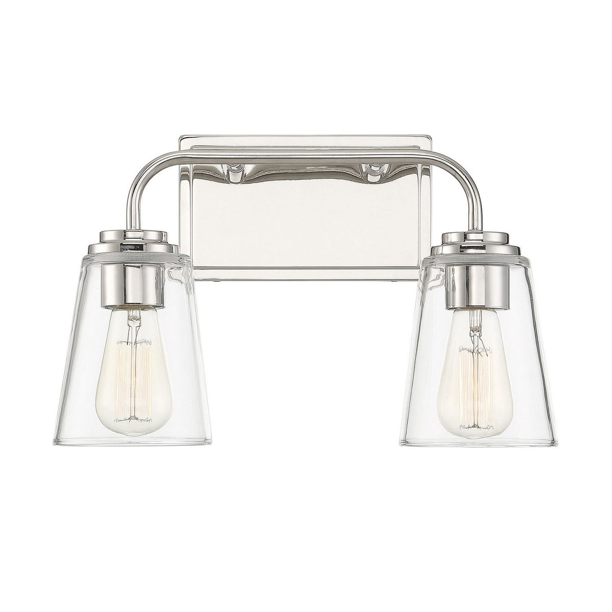 Meridian M80043PN Two Light Bathroom Vanity Light in Polished Nickel