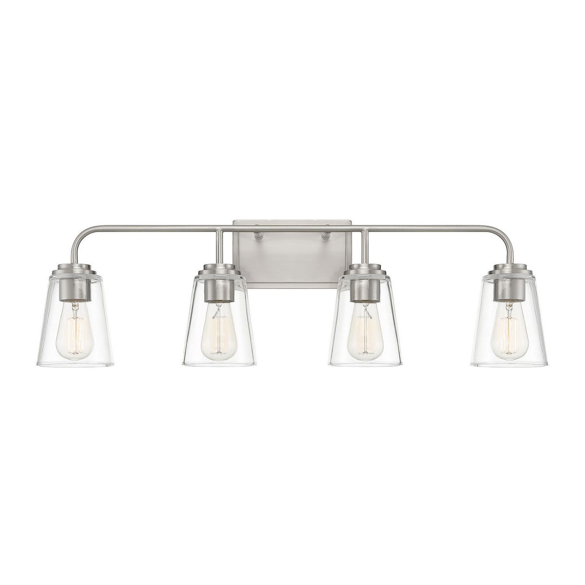Meridian M80045BN Four Light Bathroom Vanity Light in Brushed Nickel