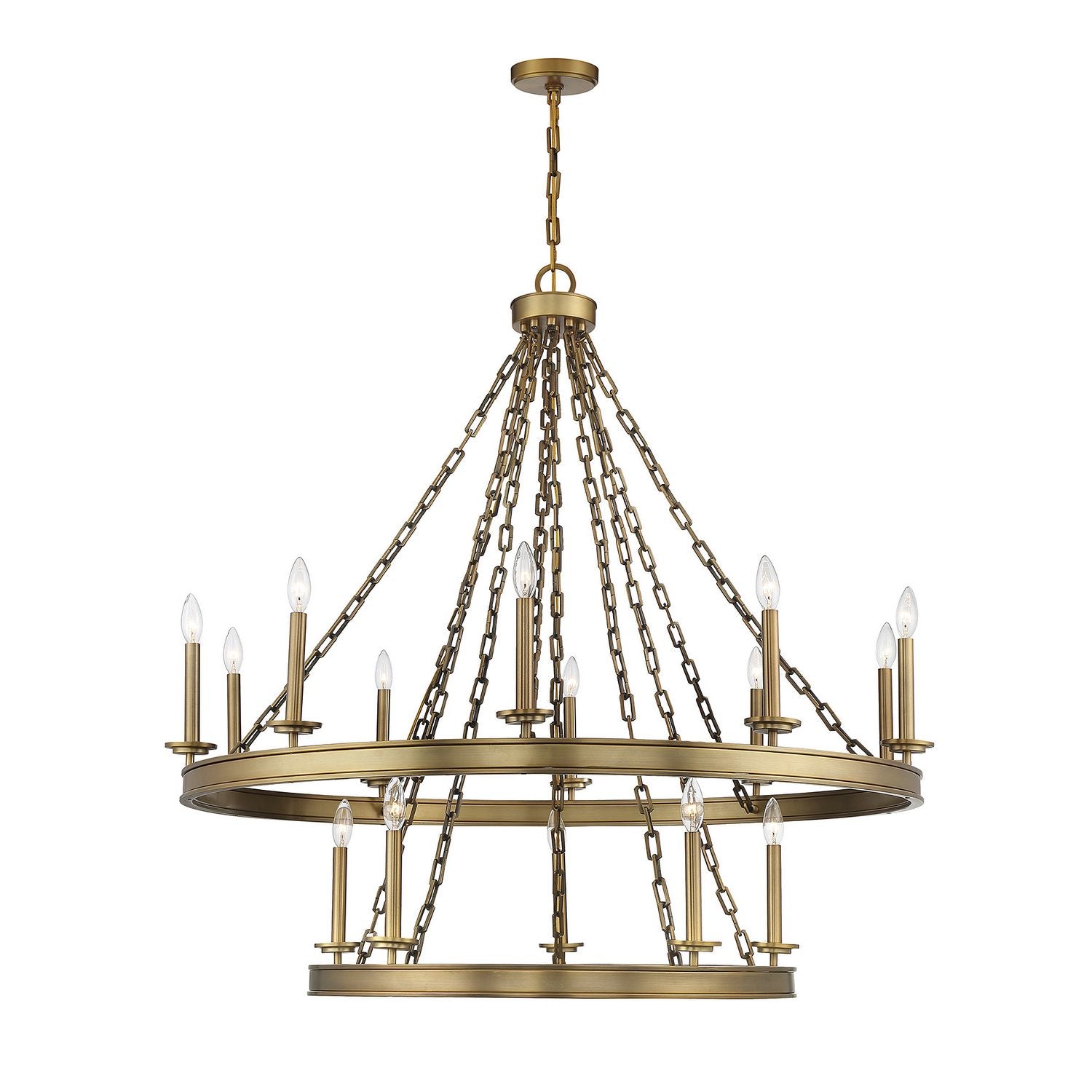 Savoy House - 1-4406-15-322 - 15 Light Chandelier - Seville - Warm Brass