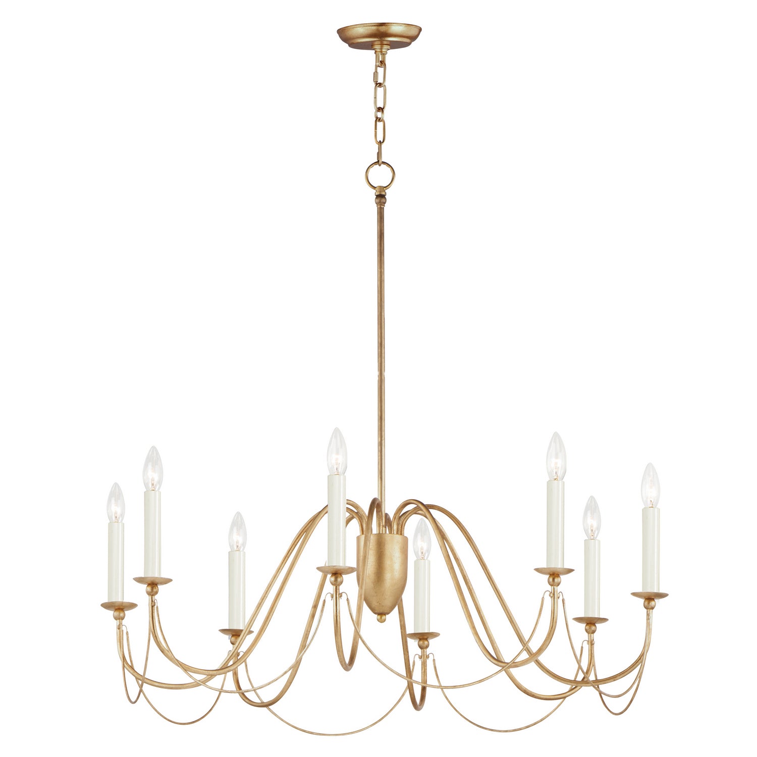Maxim Lighting 12168GL Plumette Chandelier in Gold Leaf