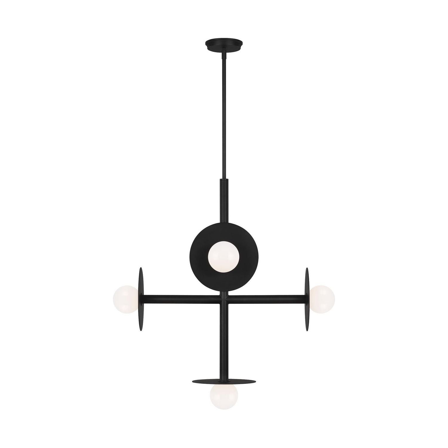 Visual Comfort Studio Canada - KC1035MBK - Five Light Chandelier - Nodes - Midnight Black