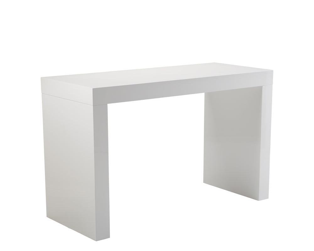 Sunpan 112711 Faro Counter Table in High Gloss White