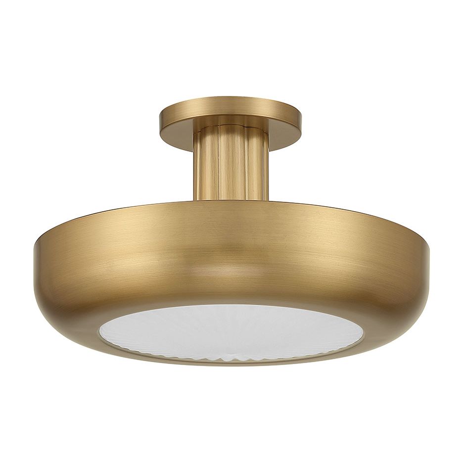 Eurofase 50389-025 Macey LED Semi-Flush Mount in Antique Brass