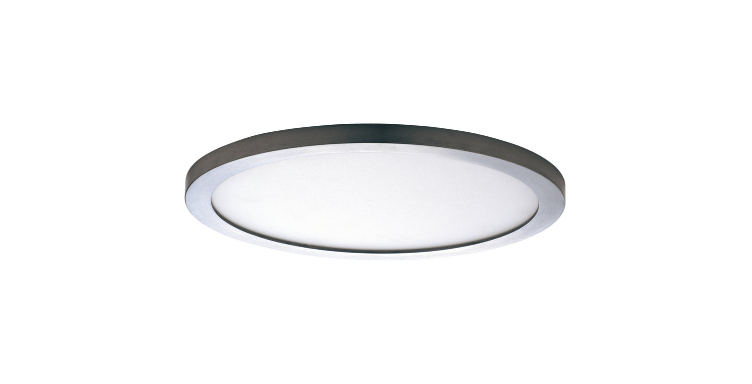 Maxim Lighting 58710WTSN Wafer Round LED Flush Mount in Satin Nickel