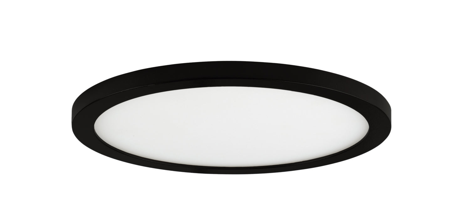 Maxim Lighting 58714WTBK Wafer Round LED Flush Mount in Black