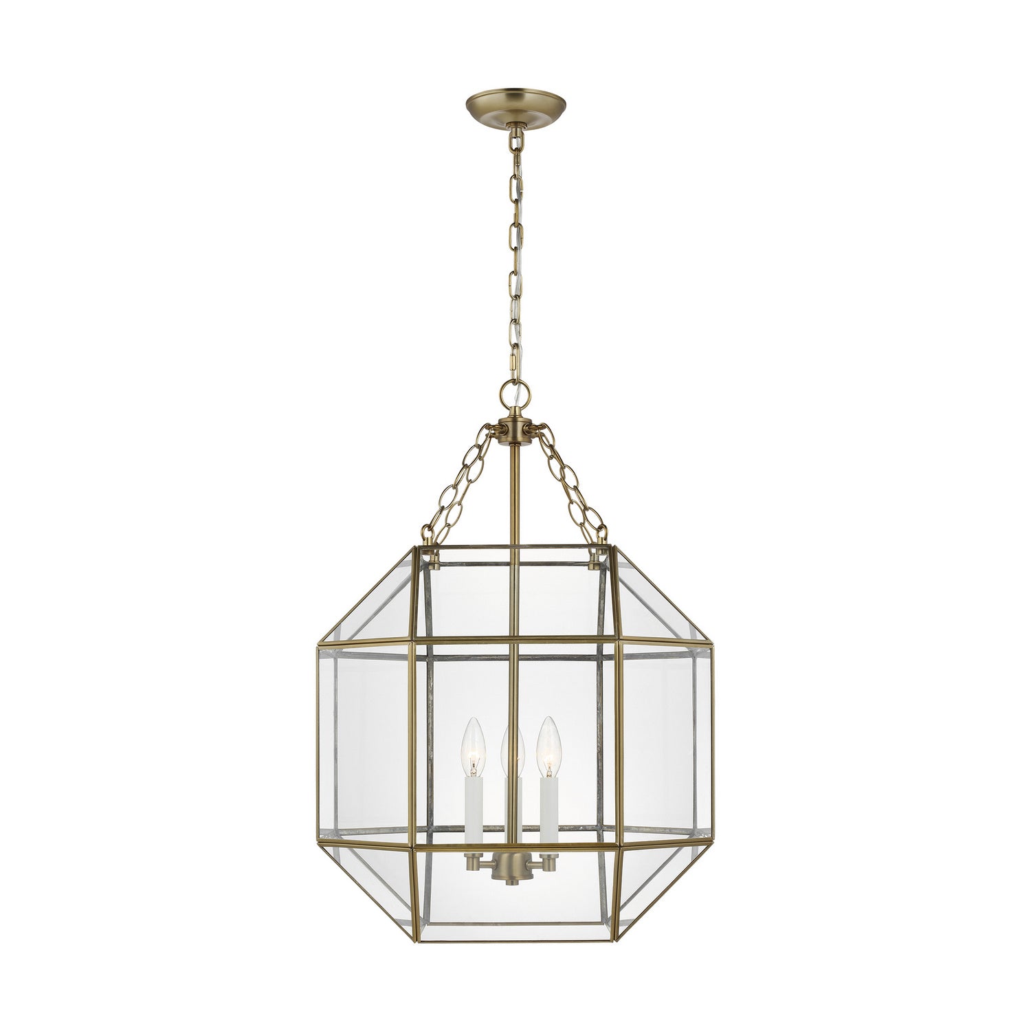 Visual Comfort Studio Canada - 5279403EN-848 - Three Light Lantern - Morrison - Satin Brass