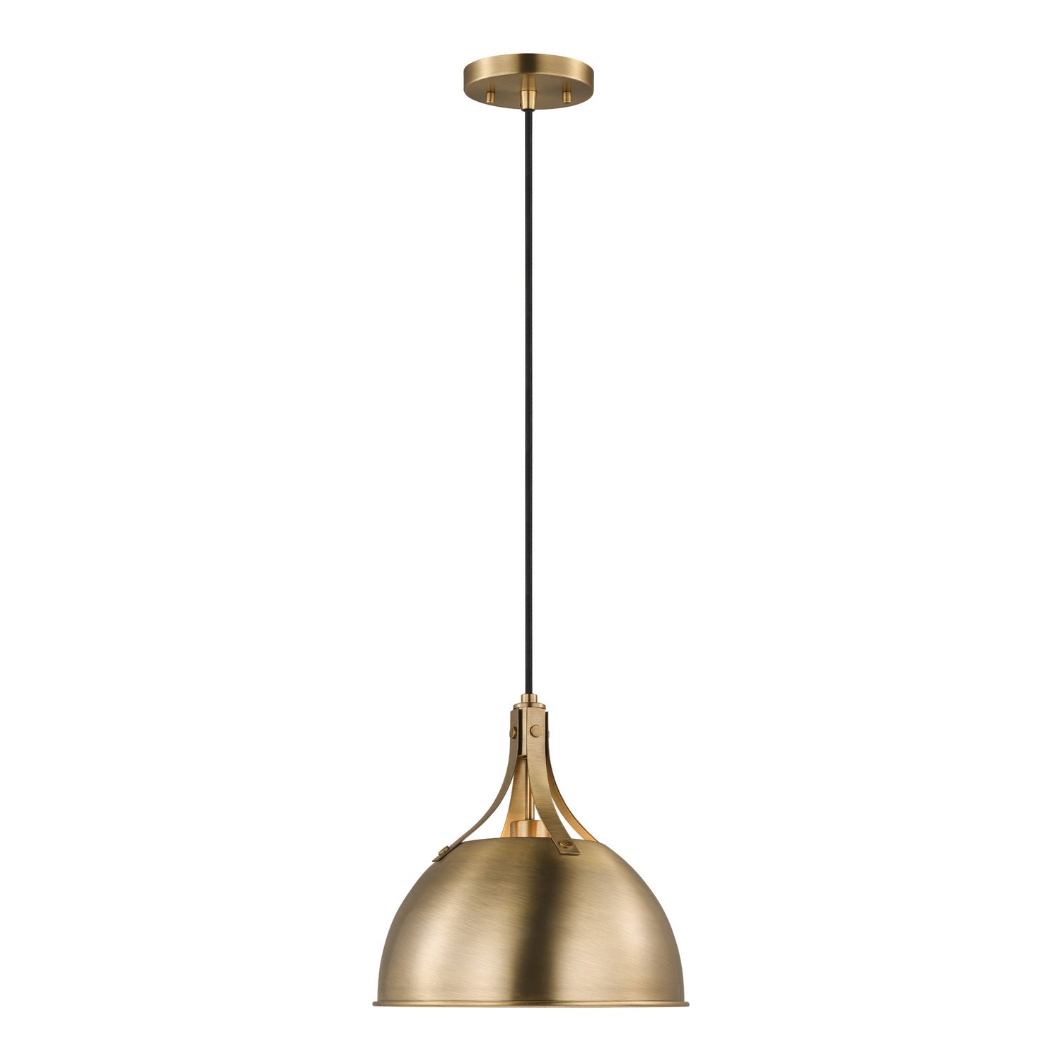 Visual Comfort Studio Canada - 6524201-848 - One Light Pendant - Rockland - Satin Brass