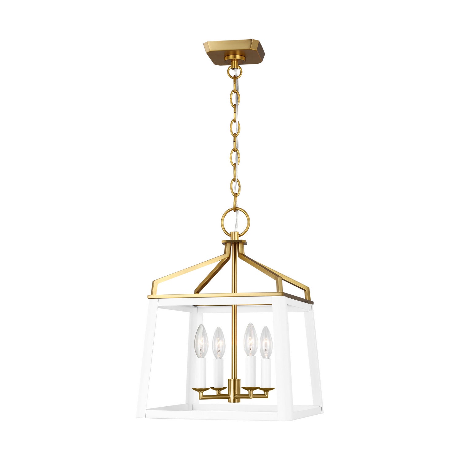 Visual Comfort Studio Canada - CC1564MWTBBS - Four Light Lantern - Carlow - Matte White