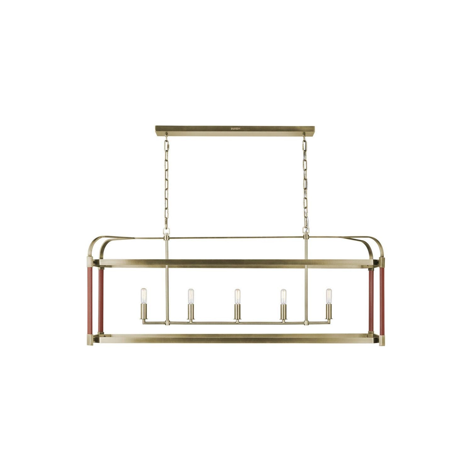 Visual Comfort Studio Canada - LC1165TWB - Five Light Chandelier - Hadley - Time Worn Brass