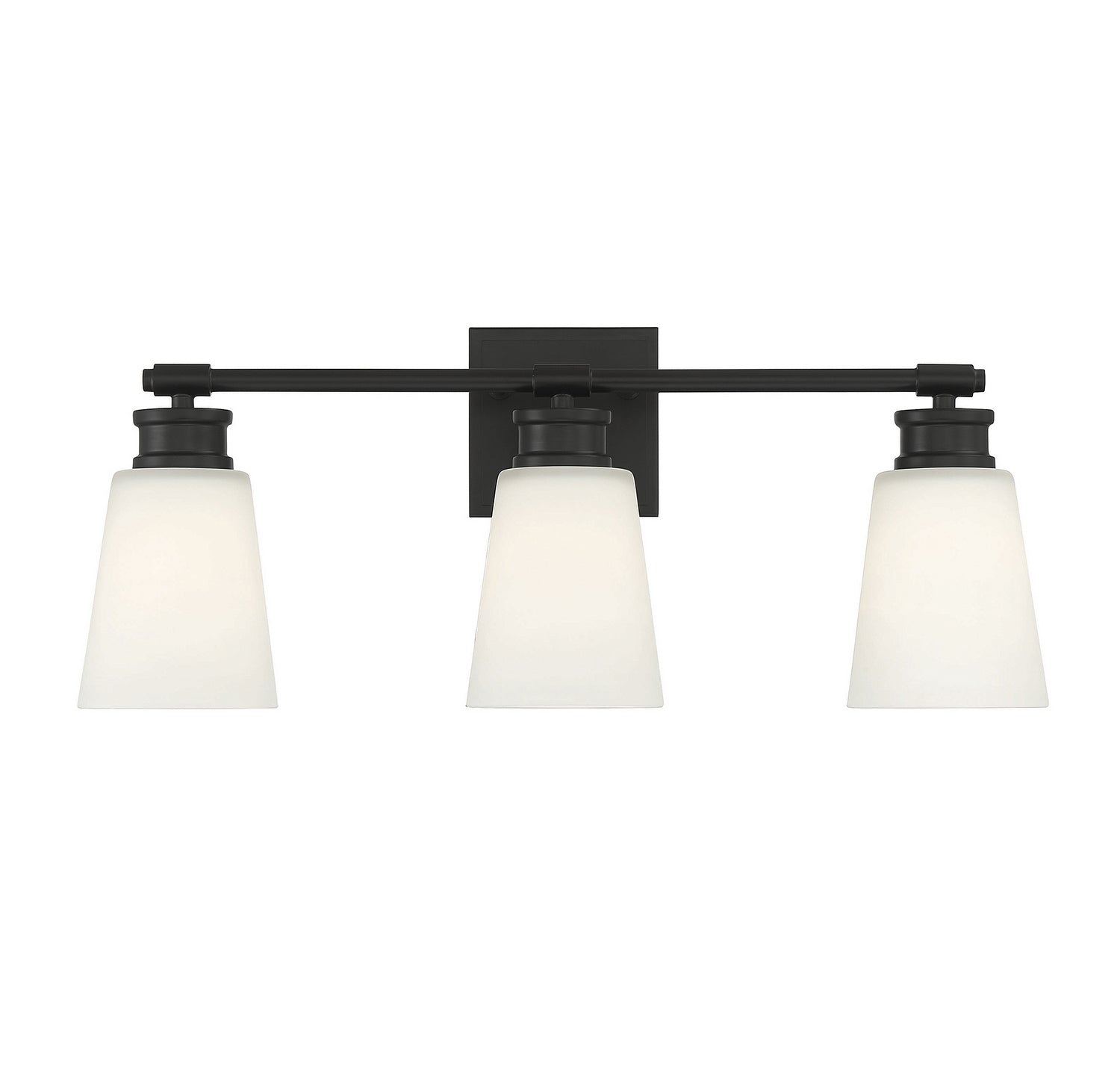 Meridian M80055MBK Three Light Bathroom Vanity Light in Matte Black