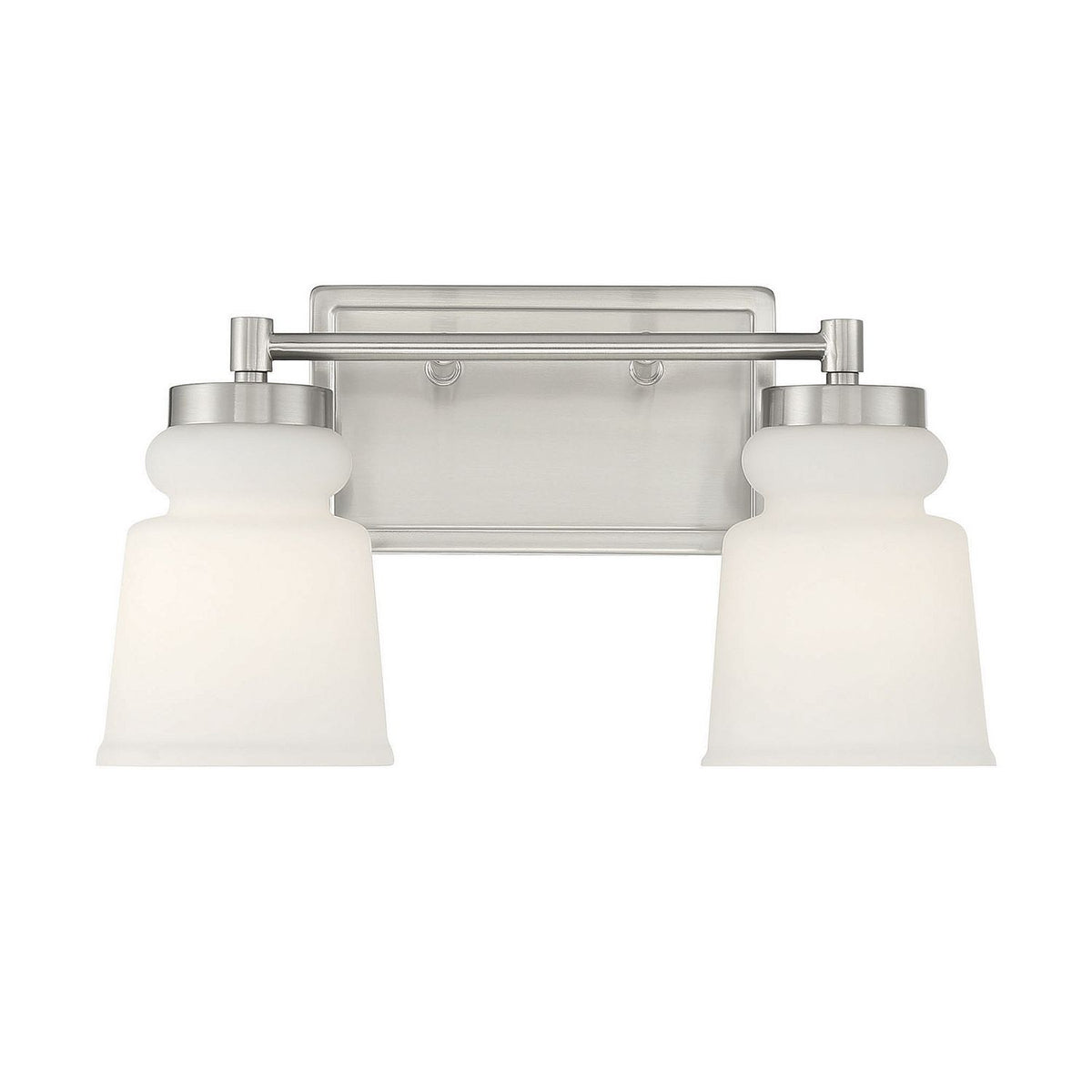 Meridian M80057BN Two Light Bathroom Vanity Light in Brushed Nickel