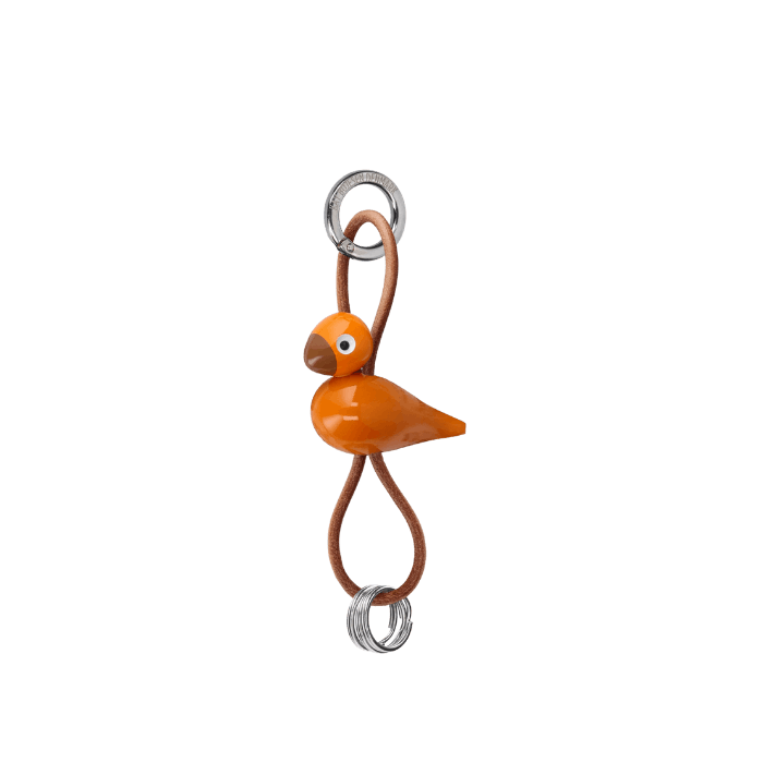 Kay Bojesen 39832 Bird Bag Charm in Orange