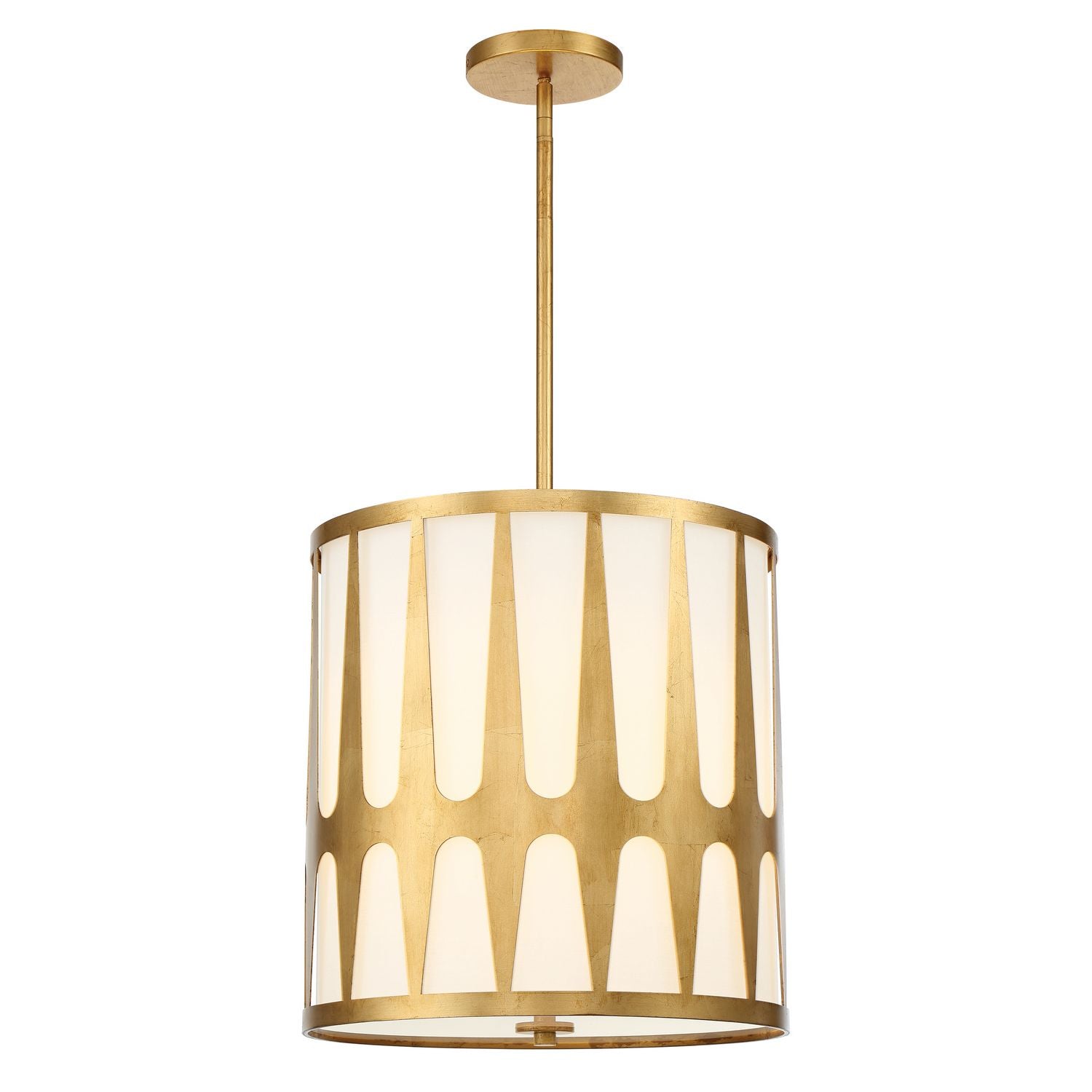 Crystorama - ROY-805-GA - Four Light Pendant - Royston - Antique Gold