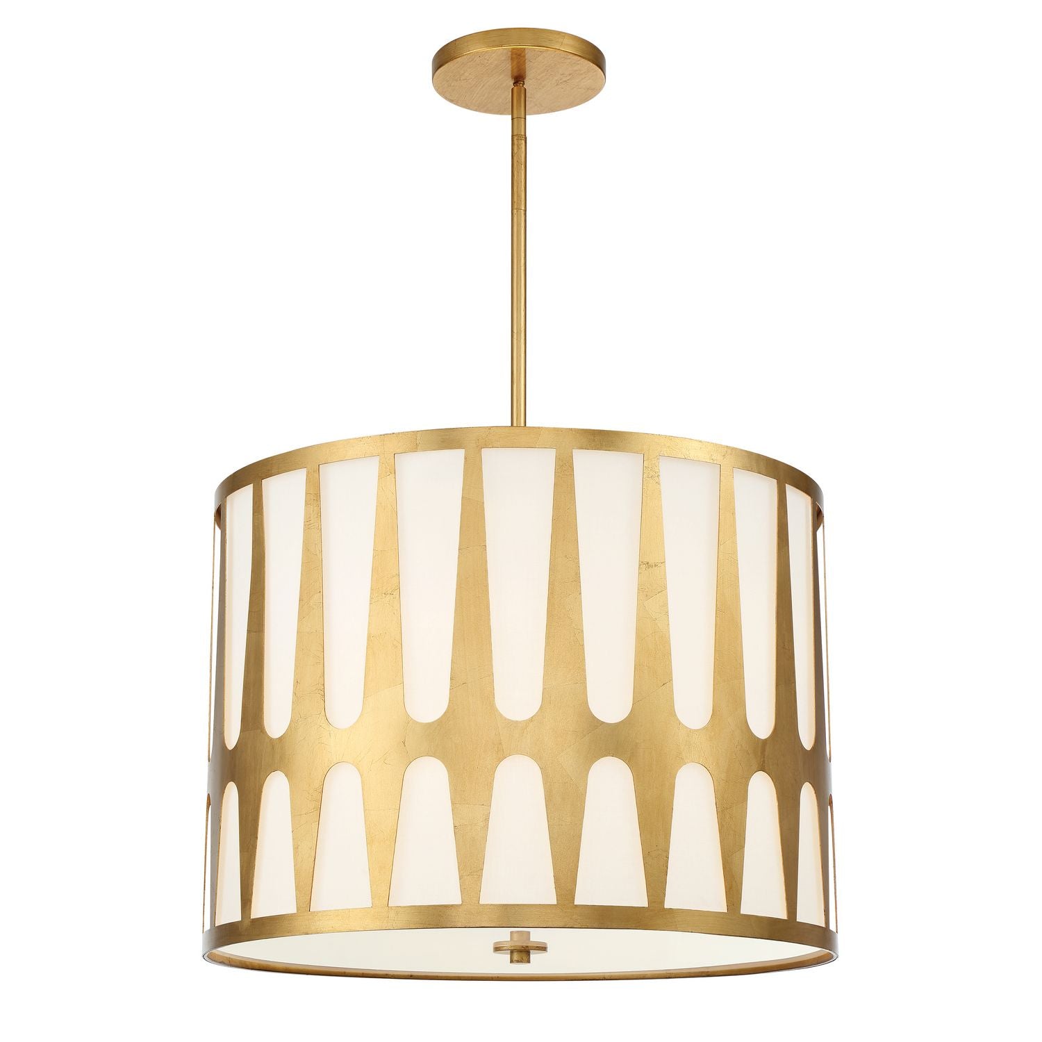 Crystorama - ROY-809-GA - Five Light Pendant - Royston - Antique Gold
