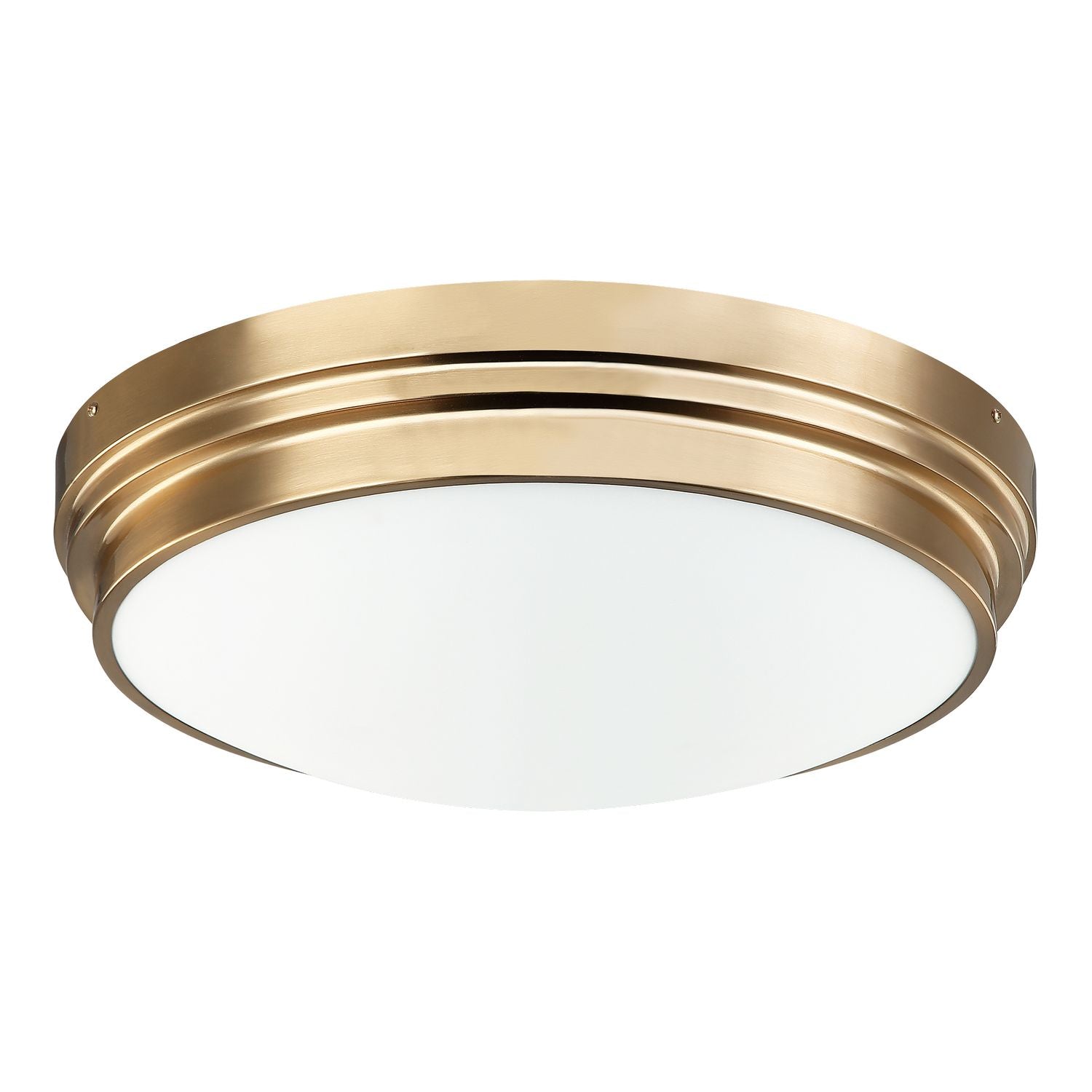 Matteo Canada - X46403AG - Three Light Ceiling Mount - Fresh Colonial - Aged Gold Brass