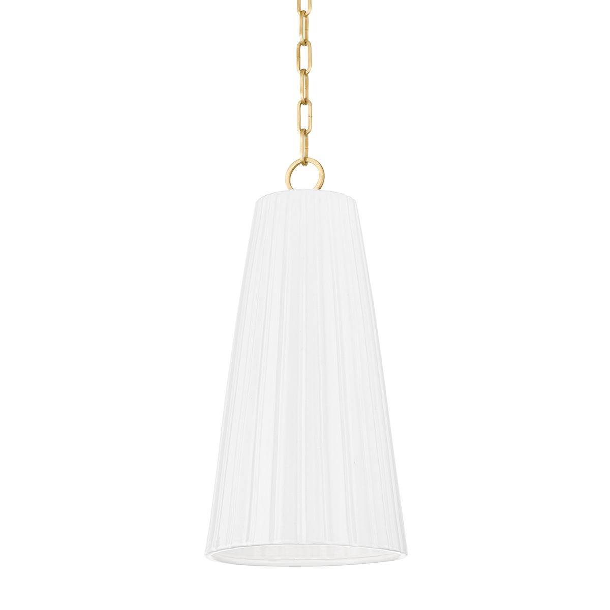 Montreal Lighting & Hardware 1617-AGB/CGW Treman One Light Pendant