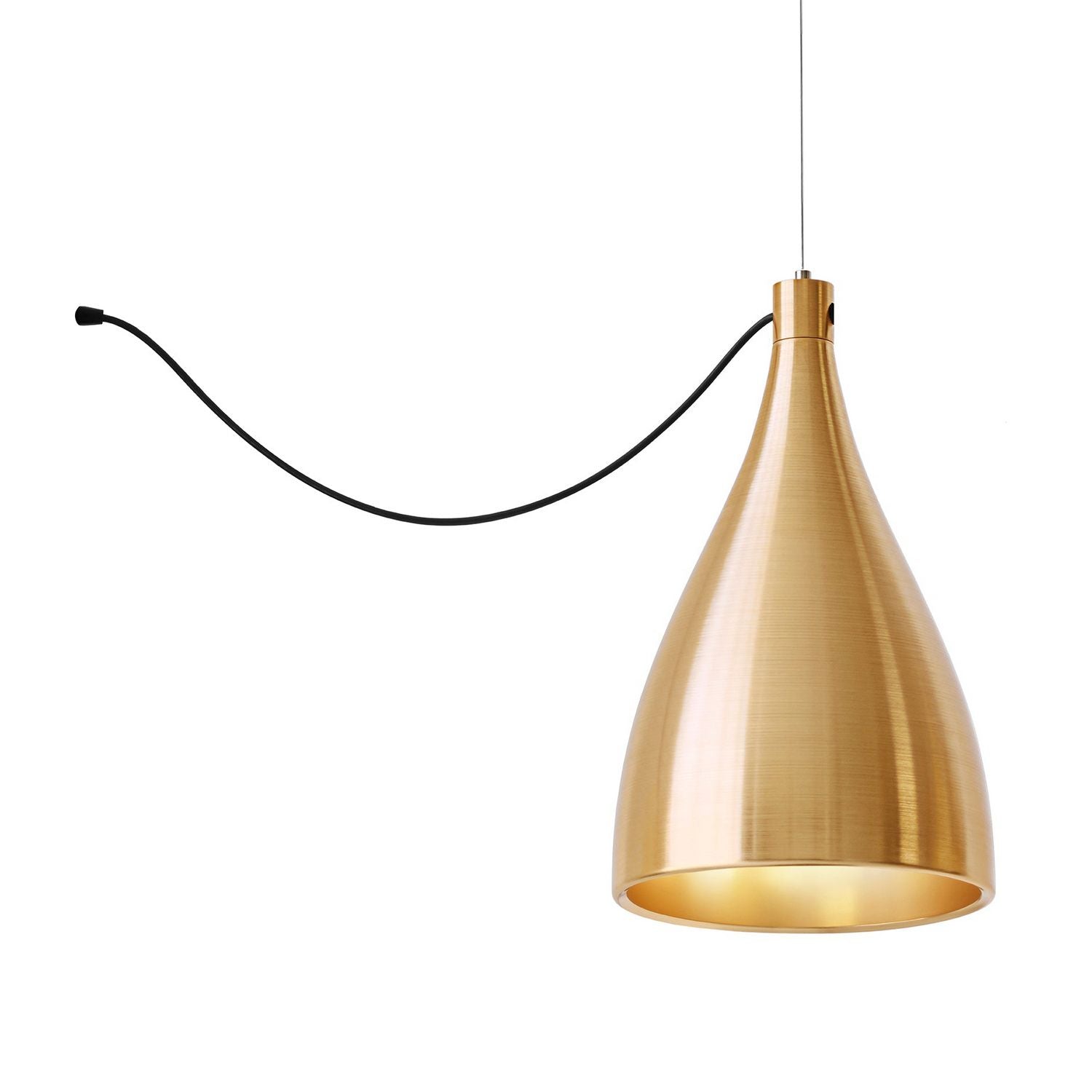Pablo Designs - SWEL STR XL SNG NRW BRA/BRA - LED Chandelier - Swell - Brass/ Brass