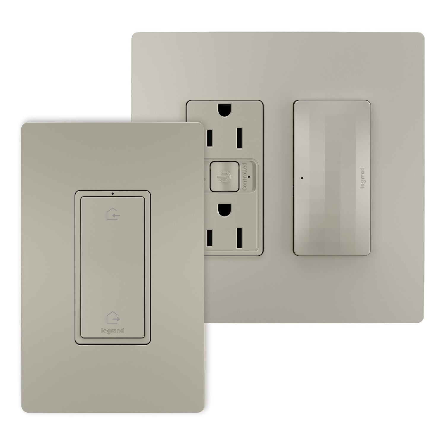 Legrand Canada - WNRH15KITNI - Outlet Kit With H/A Switch - Nickel