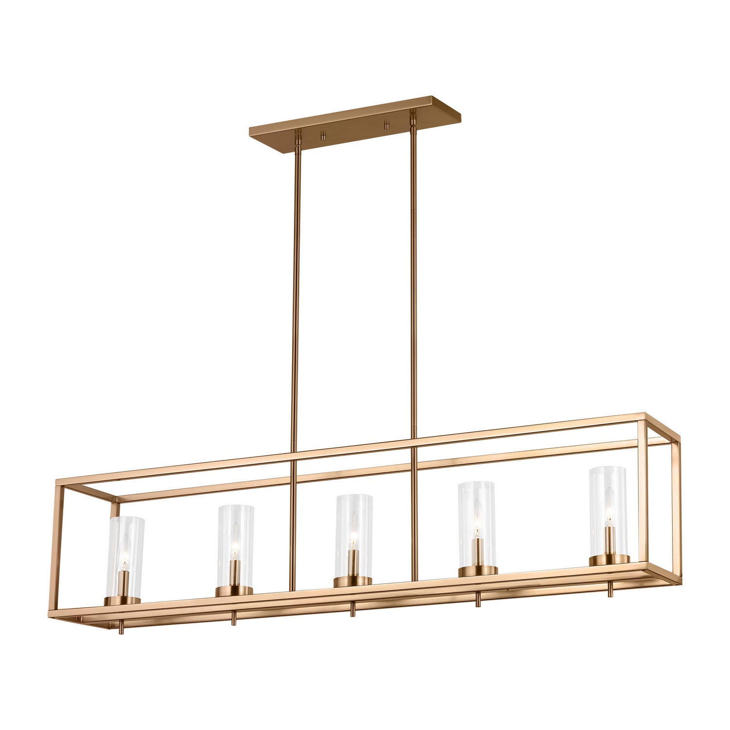 Visual Comfort Studio Canada - 6690305EN-848 - Five Light Island Pendant - Zire - Satin Brass