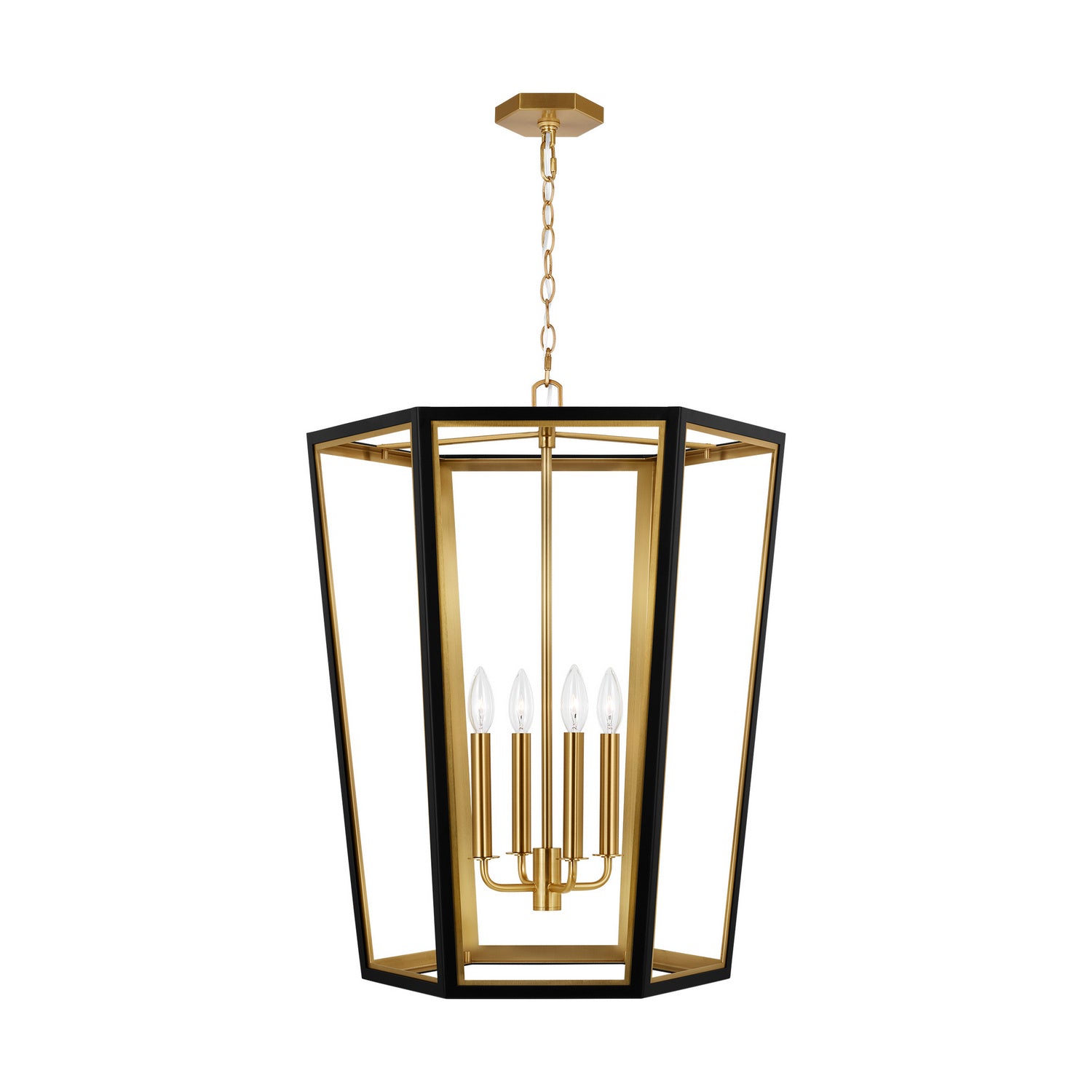Visual Comfort Studio Canada - AC1094MBKBBS - Four Light Lantern - Curt - Midnight Black