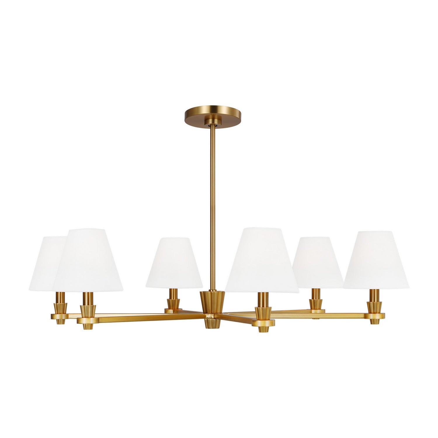 Visual Comfort Studio Canada - AC1126BBS - Six Light Chandelier - Paisley - Burnished Brass