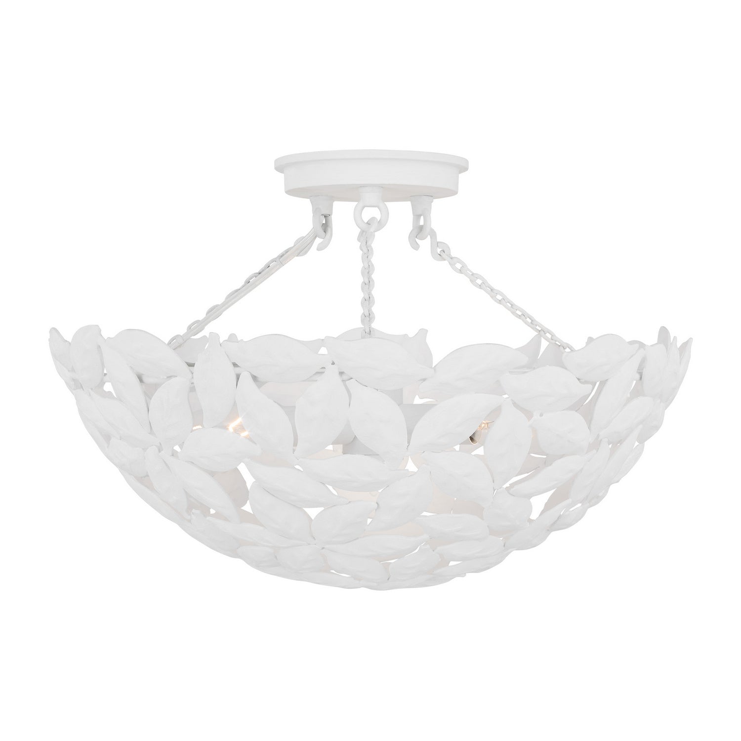 Visual Comfort Studio Canada - AF1173TXW - Three Light Semi Flush Mount - Kelan - Textured White