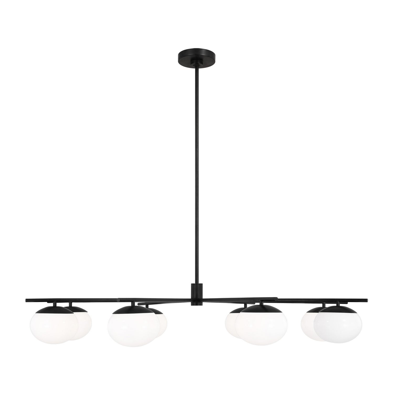 Visual Comfort Studio Canada - EC1258AI - Eight Light Chandelier - Lune - Aged Iron