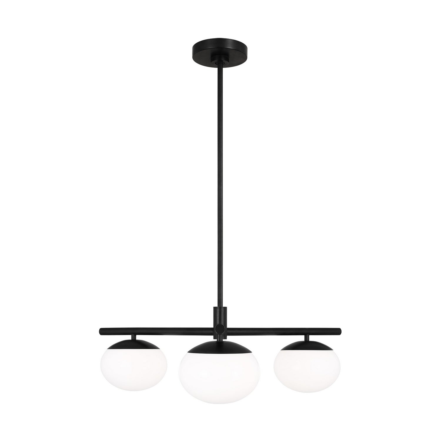 Visual Comfort Studio Canada - EF1063AI - Three Light Semi Flush Mount - Lune - Aged Iron