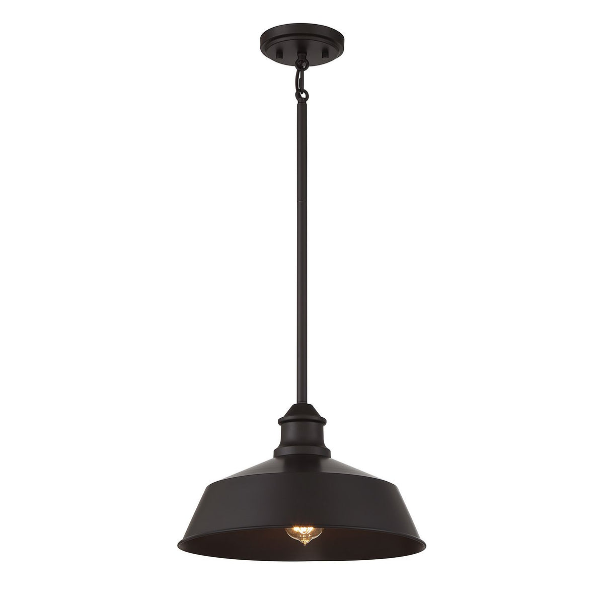 Meridian M7021ORB One Light Pendant in Oil Rubbed Bronze