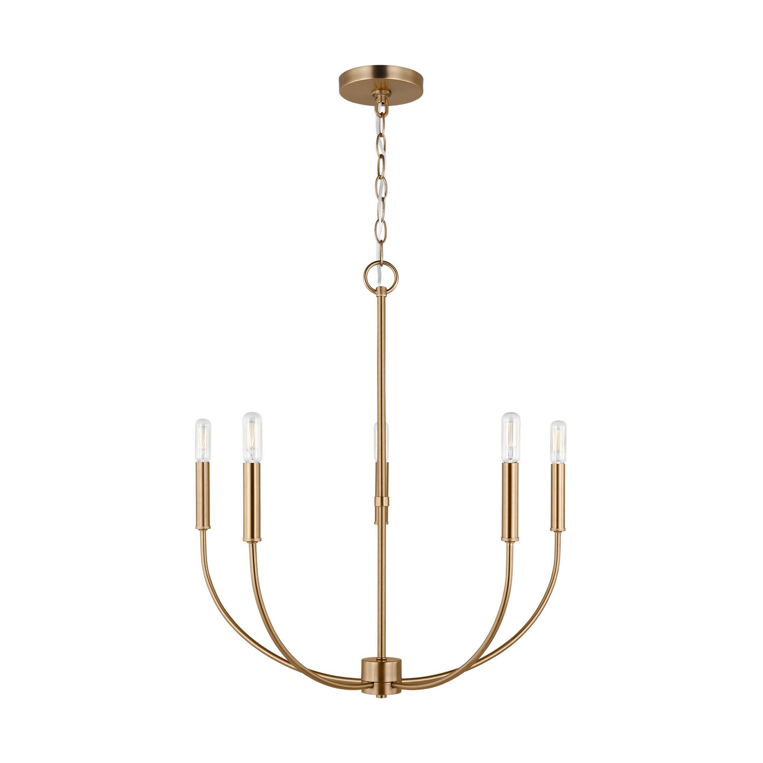 Visual Comfort Studio Canada - 3167105-848 - Five Light Chandelier - Greenwich - Satin Brass