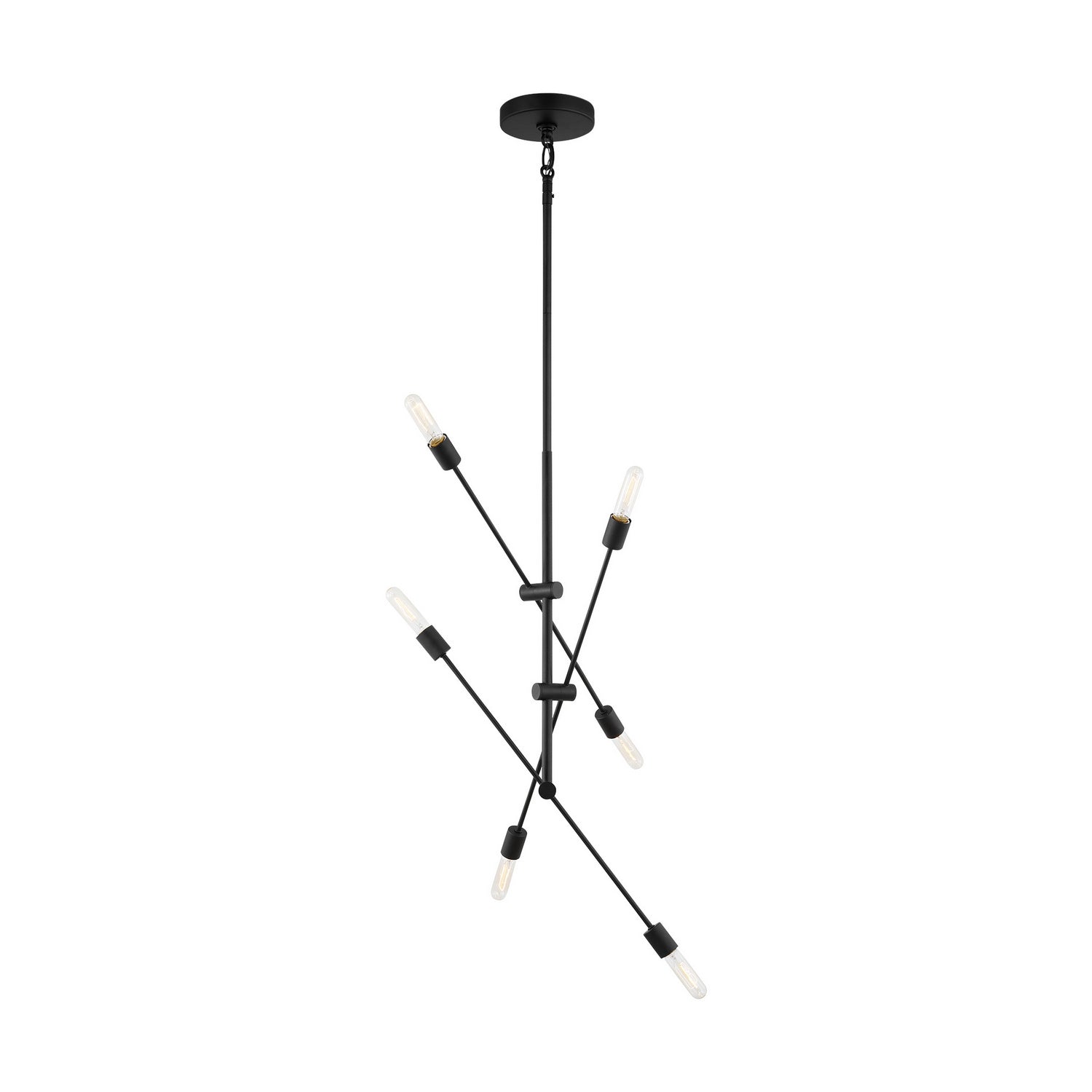 Visual Comfort Studio Canada - 3200506-112 - Six Light Chandelier - Axis - Midnight Black