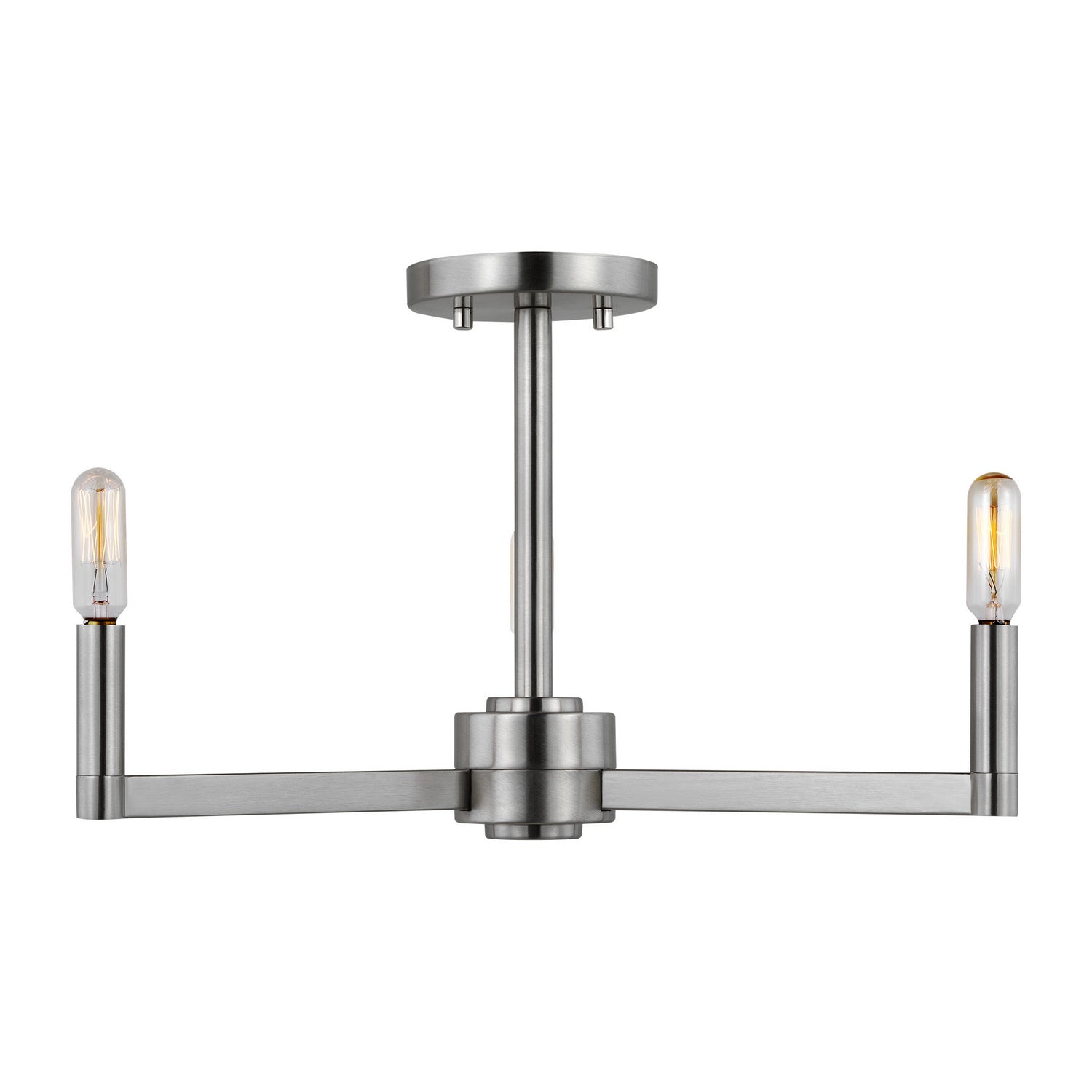 Visual Comfort Studio Canada - 7764203-962 - Three Light Semi-Flush Mount - Fullton - Brushed Nickel