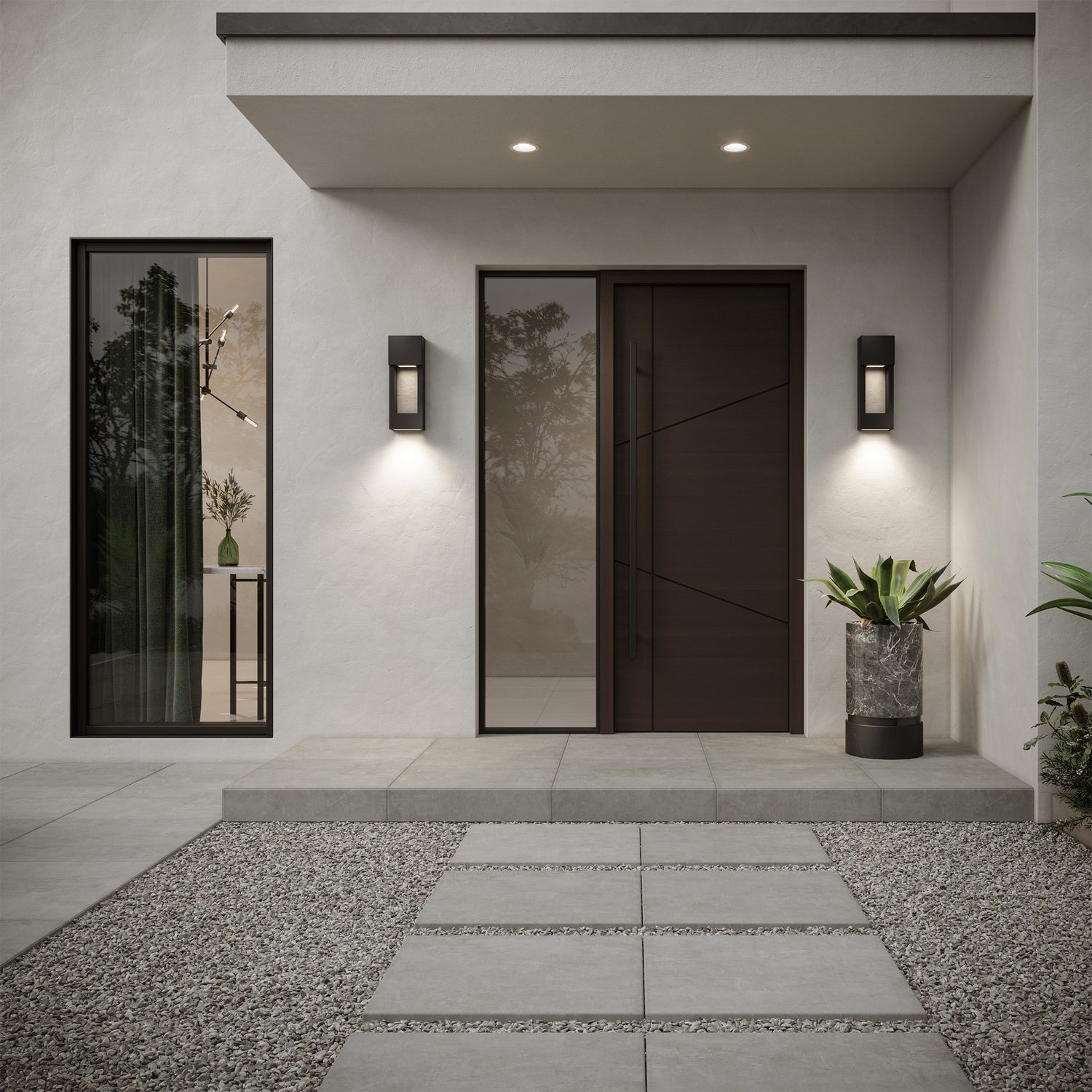 Visual Comfort Studio Canada - 8657793S-12 - LED Outdoor Wall Lantern - Testa - Black