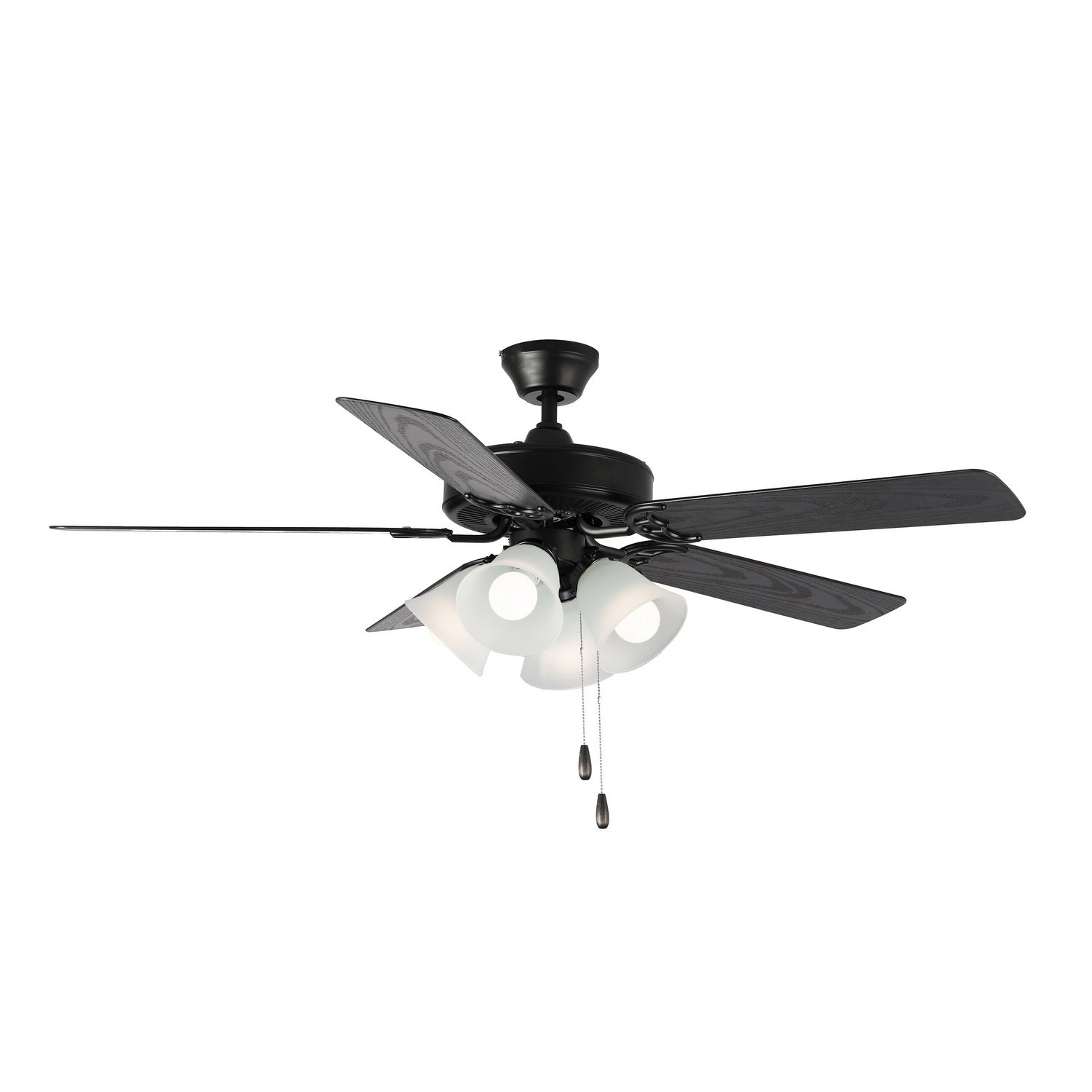 Maxim Lighting 89907FTBKWP Basic-Max Ceiling Fan in Black / Walnut / Pecan