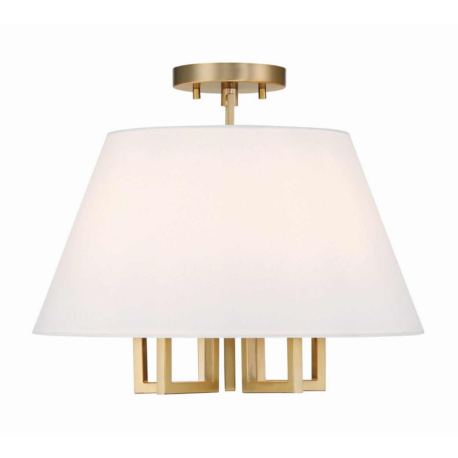 Crystorama - 2255-VG_PLAFOND - Semi-luminaire à cinq lumières Plafonnier - Westwood - Or éclatant
