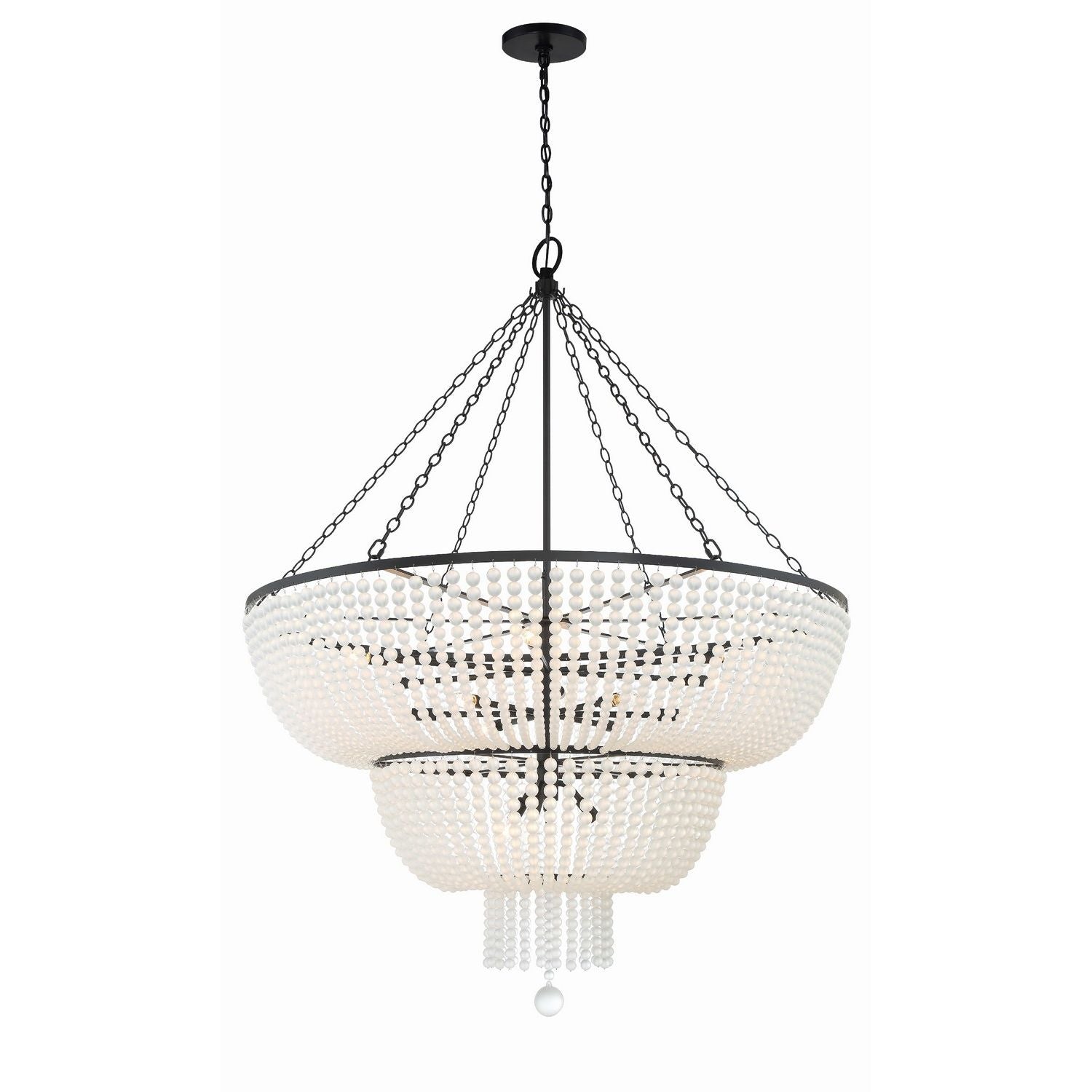Crystorama - 614-MK - 15 Light Chandelier - Rylee - Matte Black