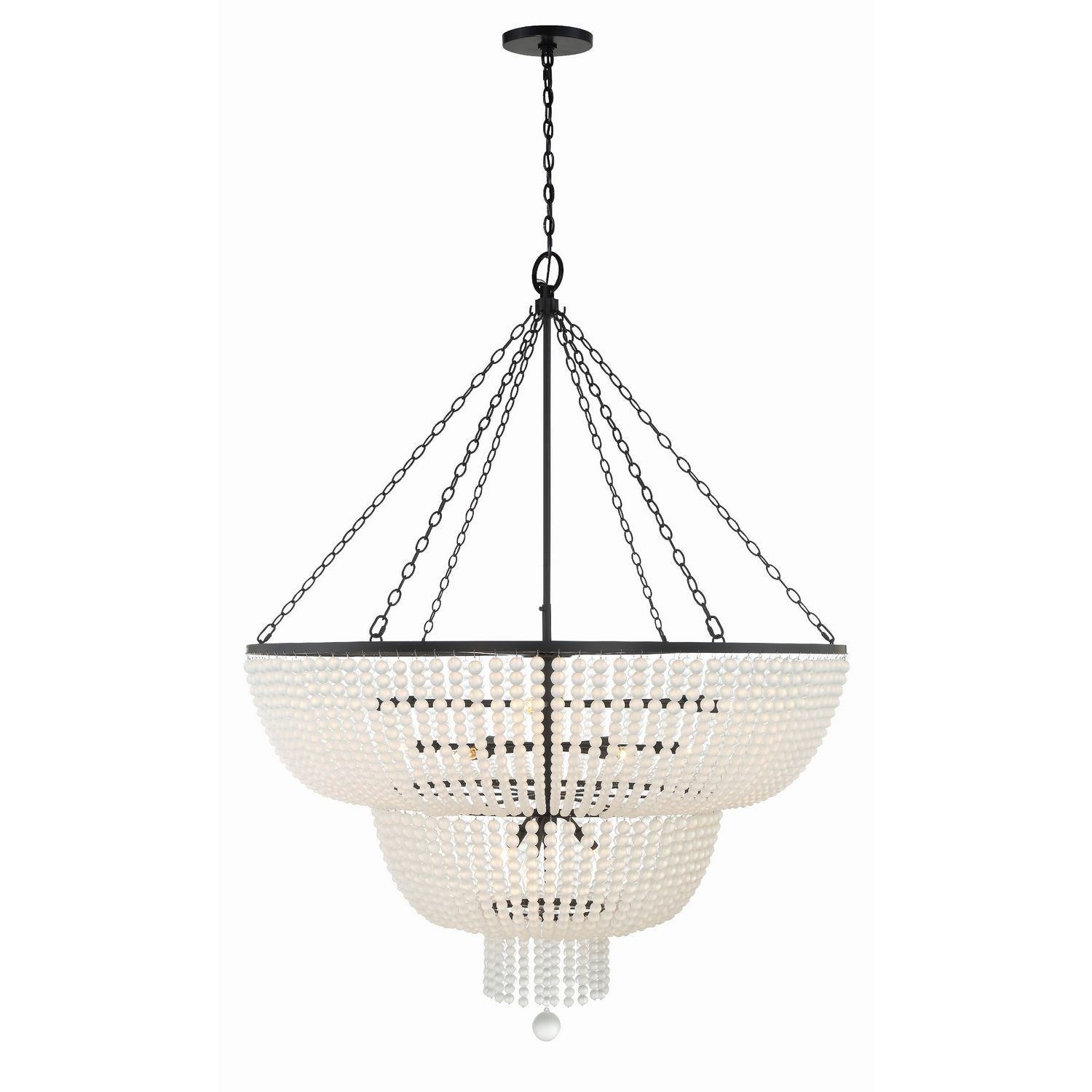 Crystorama - 614-MK - 15 Light Chandelier - Rylee - Matte Black