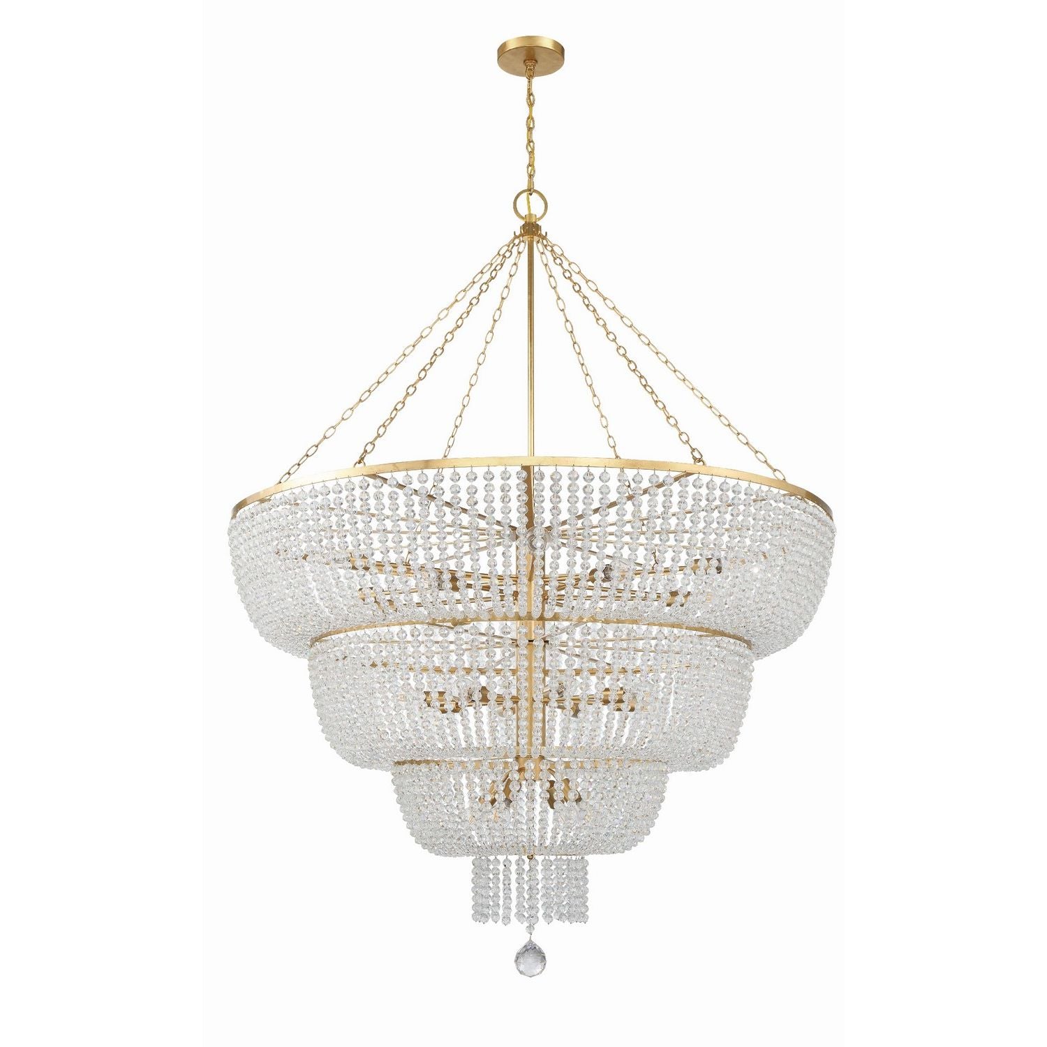 Crystorama - 618-GA - 24 Light Chandelier - Rylee - Antique Gold