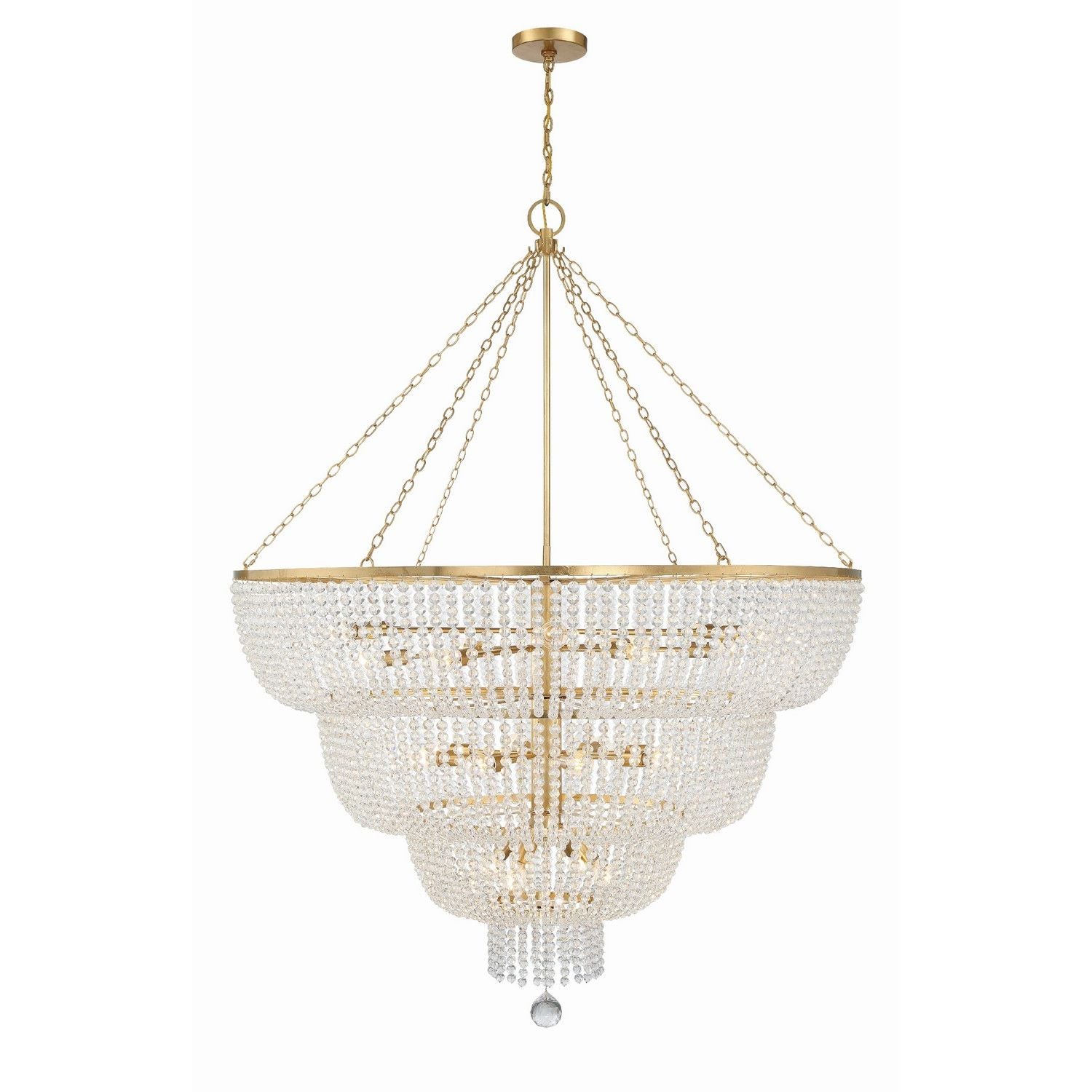 Crystorama - 618-GA - 24 Light Chandelier - Rylee - Antique Gold