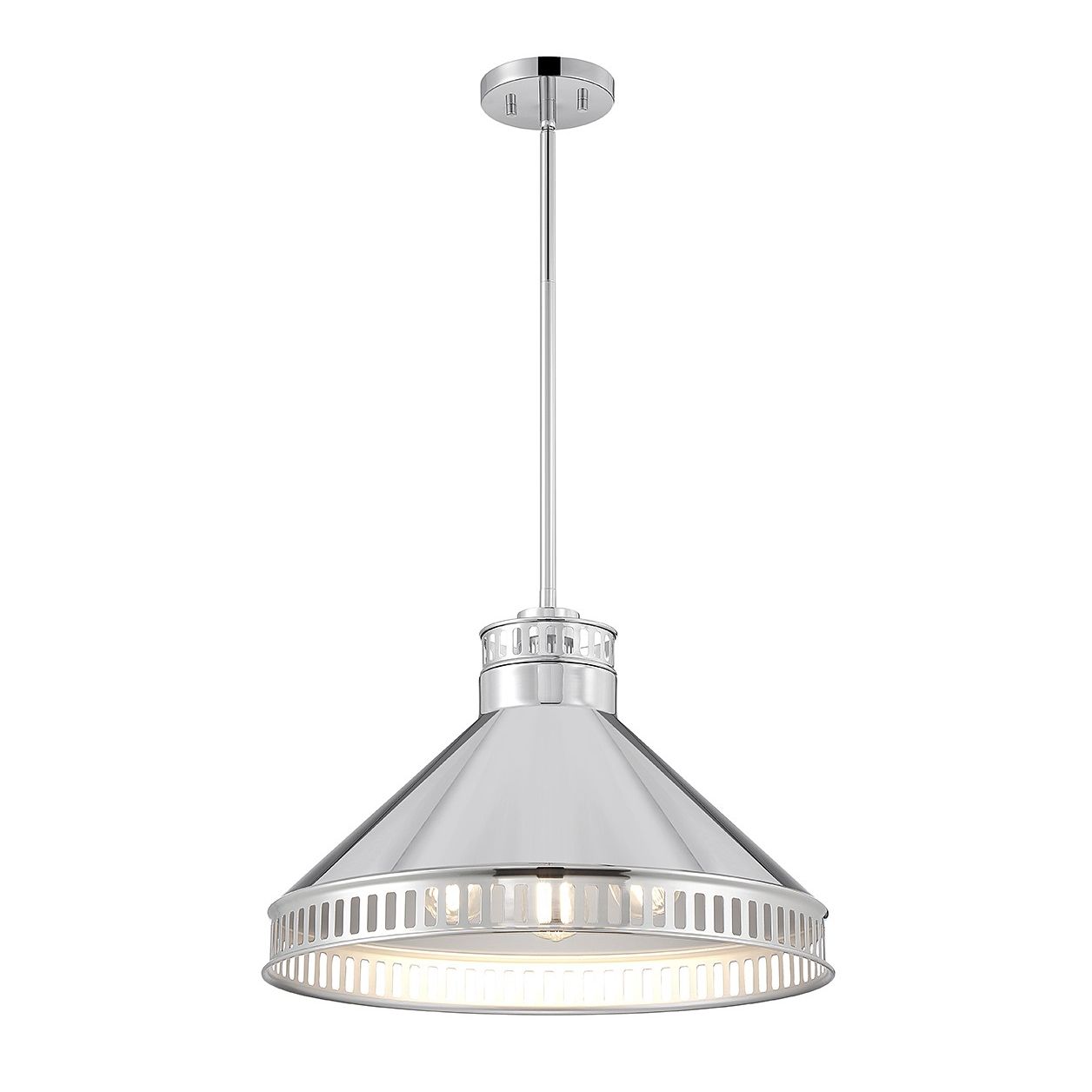 Savoy House - 7-8801-3-109 - Three Light Pendant - Seagram - Polished Nickel