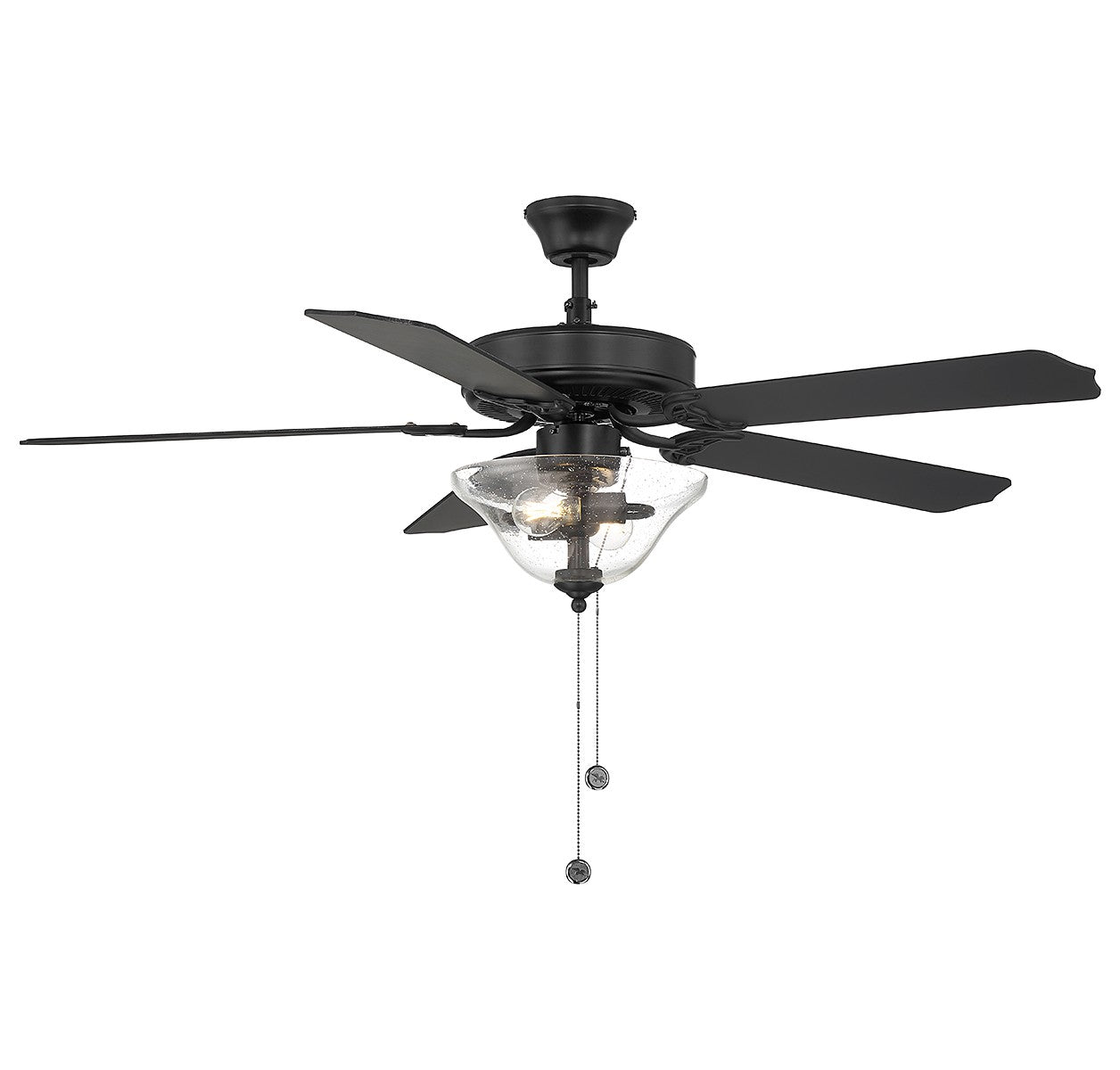 Meridian M2019MBKRV 52" Ceiling Fan in Matte Black